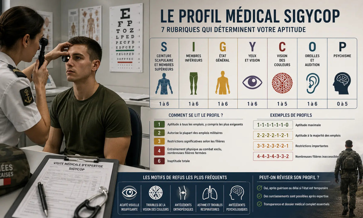 SIGYCOP : le profil médical qui recale des milliers de candidats à l'armée chaque année defense-zone.com