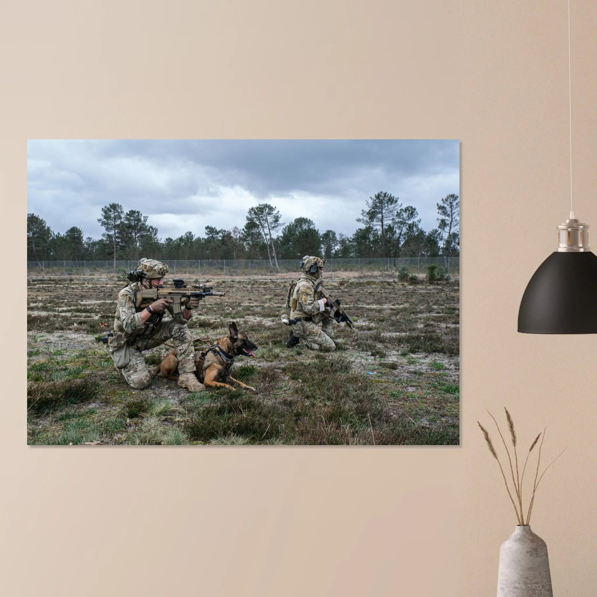 Poster Photo - Les chiens des forces spéciales au Sofins defense-zone.com