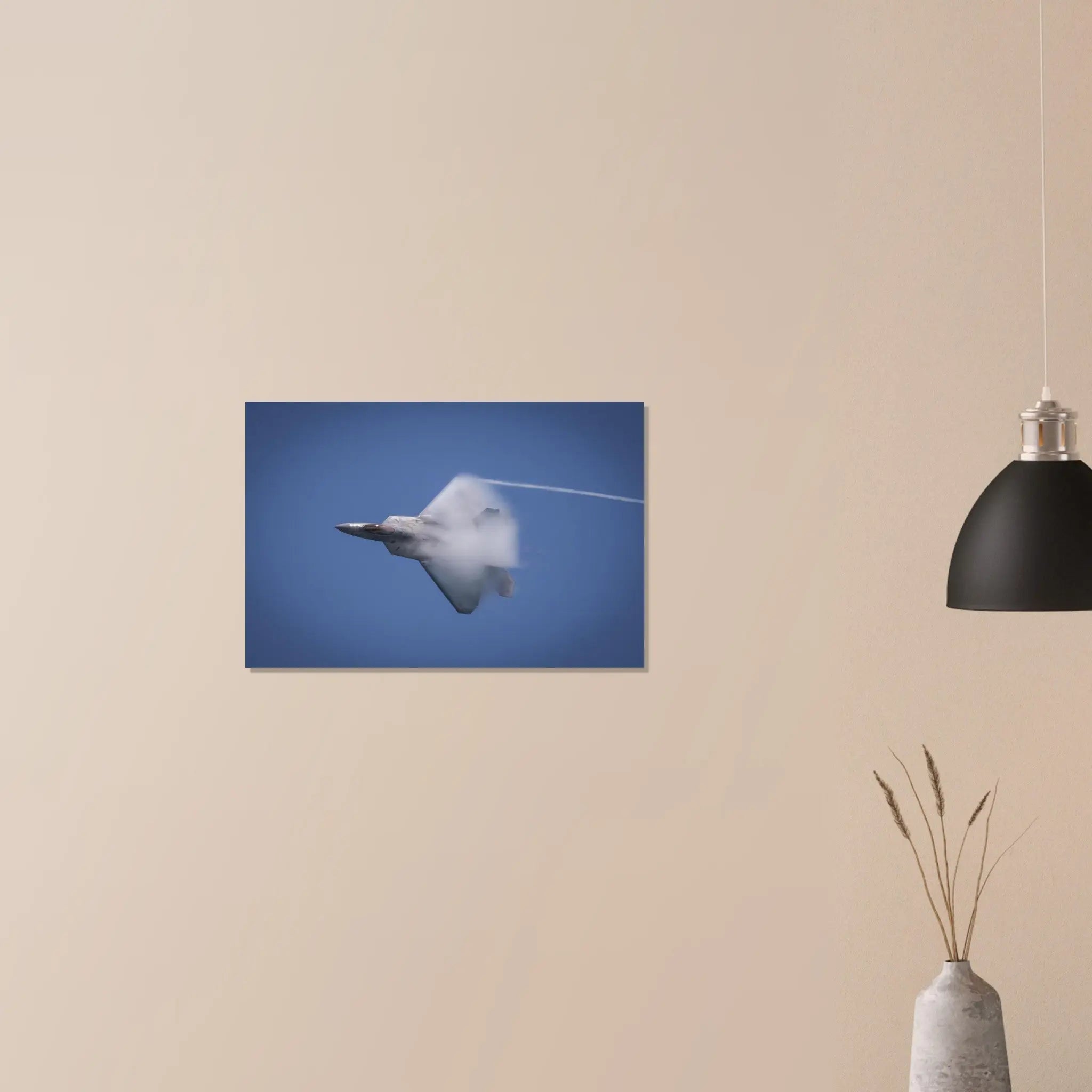 Avion de chasse américain F-22 Raptor en vol — poster au mur, 40 x 60 cm
