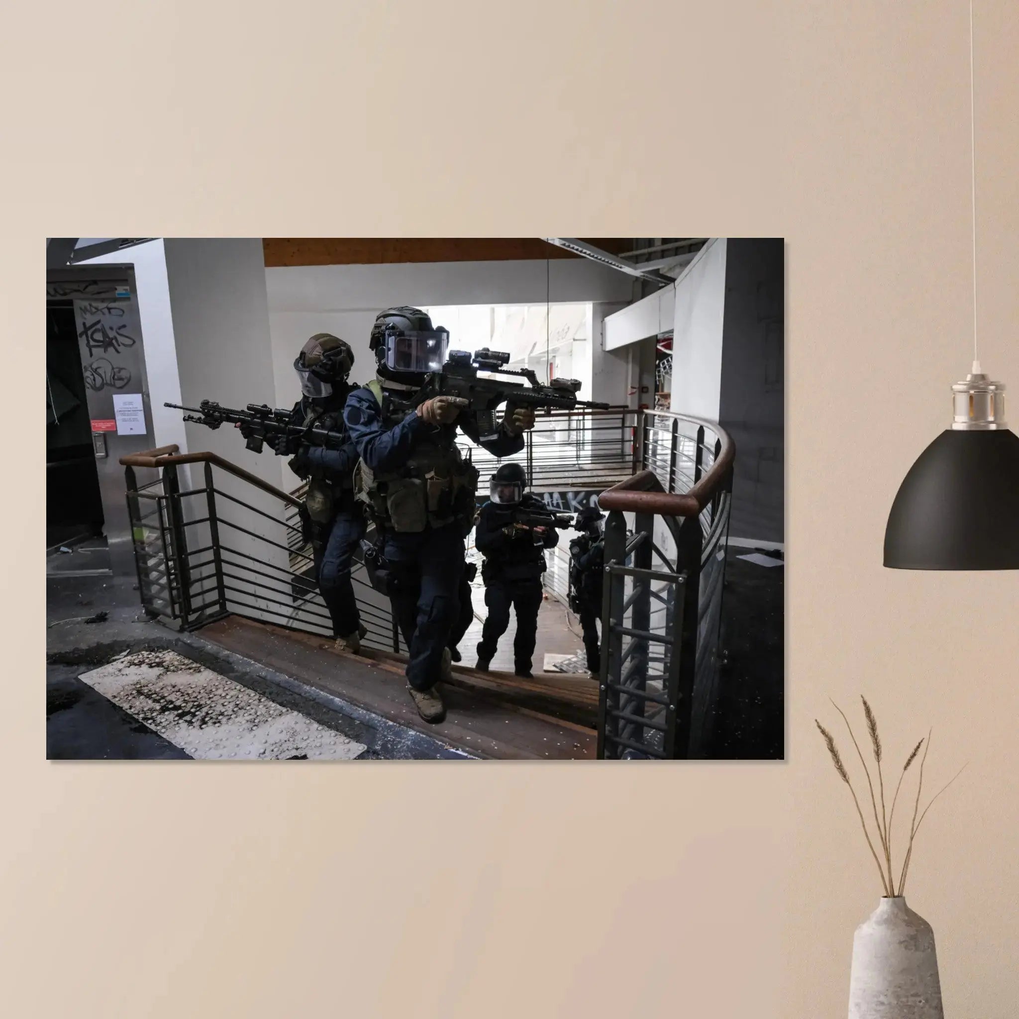 Poster Photo - Exercice de combat localisé pour le GIGN defense-zone.com