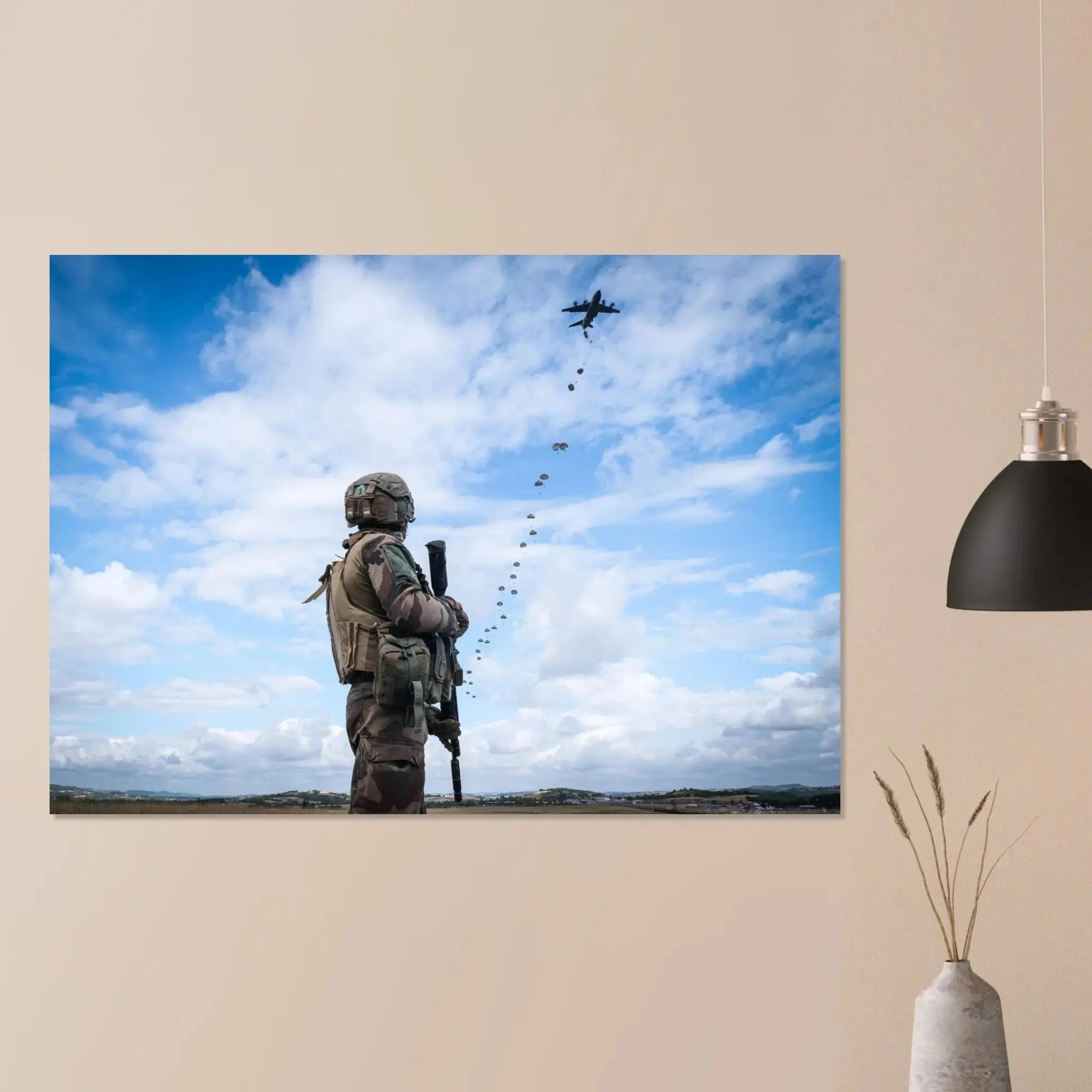 Poster Photo - Parachutistes du 2e REP (Légion étrangère) lors d'une manoeuvre aéroportée defense-zone.com