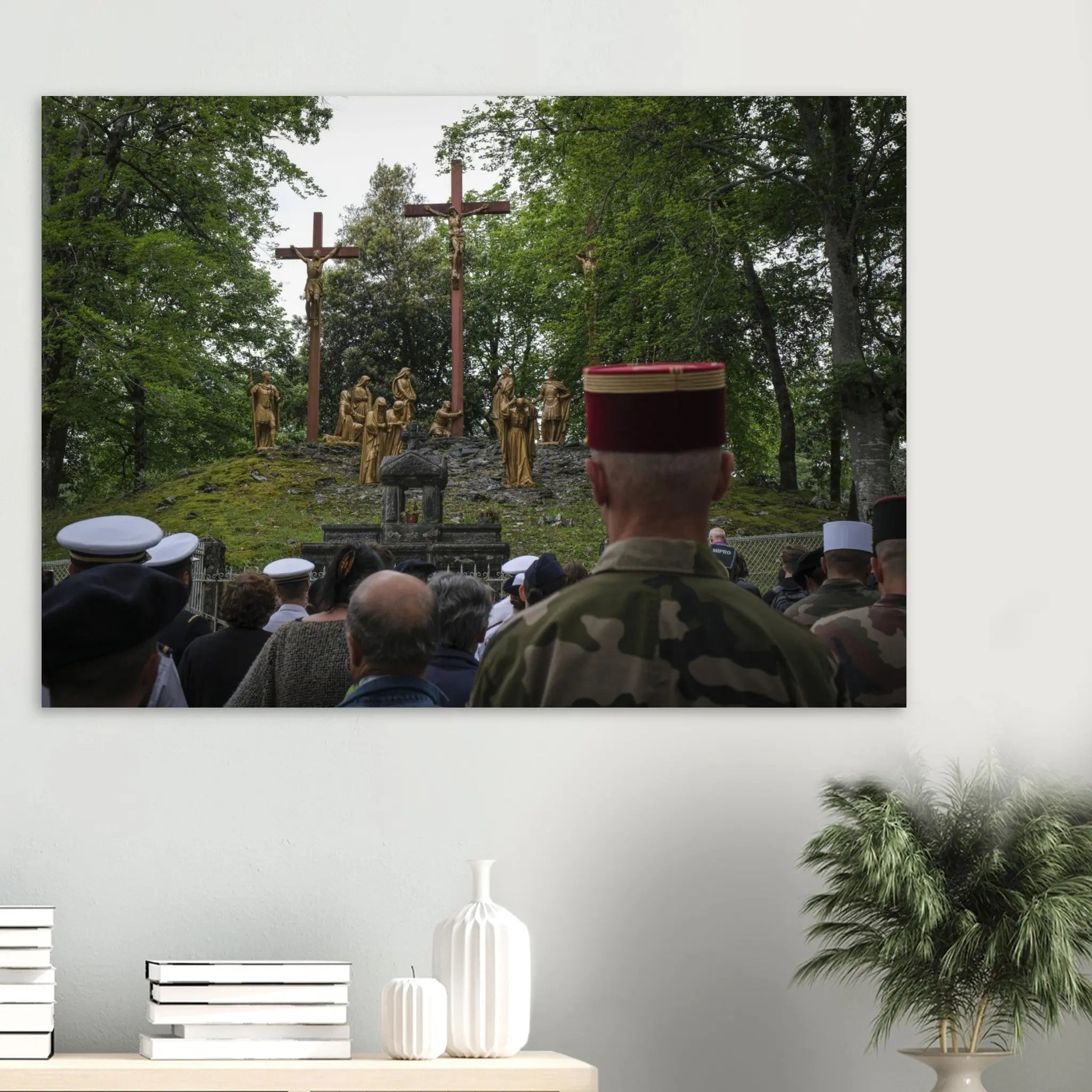 Poster Photo - Chemin de croix lors du Pèlerinage militaire international defense-zone.com