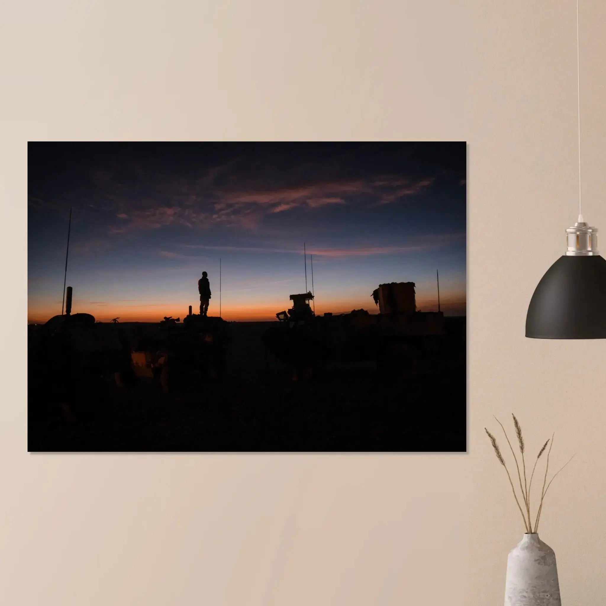 Poster Photo Opération Barkhane - bivouac dans le désert defense-zone.com