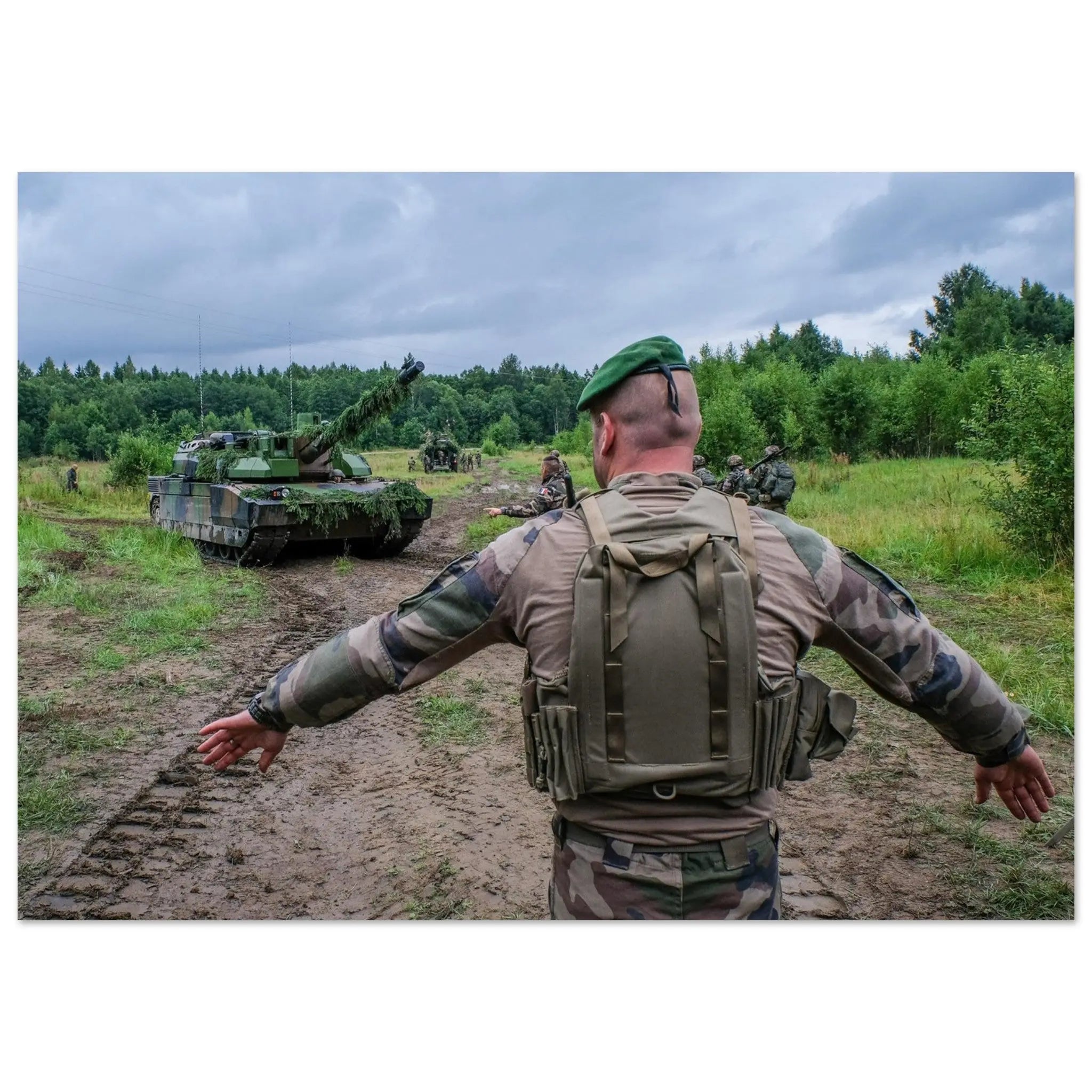 Poster Photo - Char Leclerc sur la Mission Lynx en Estonie defense-zone.com
