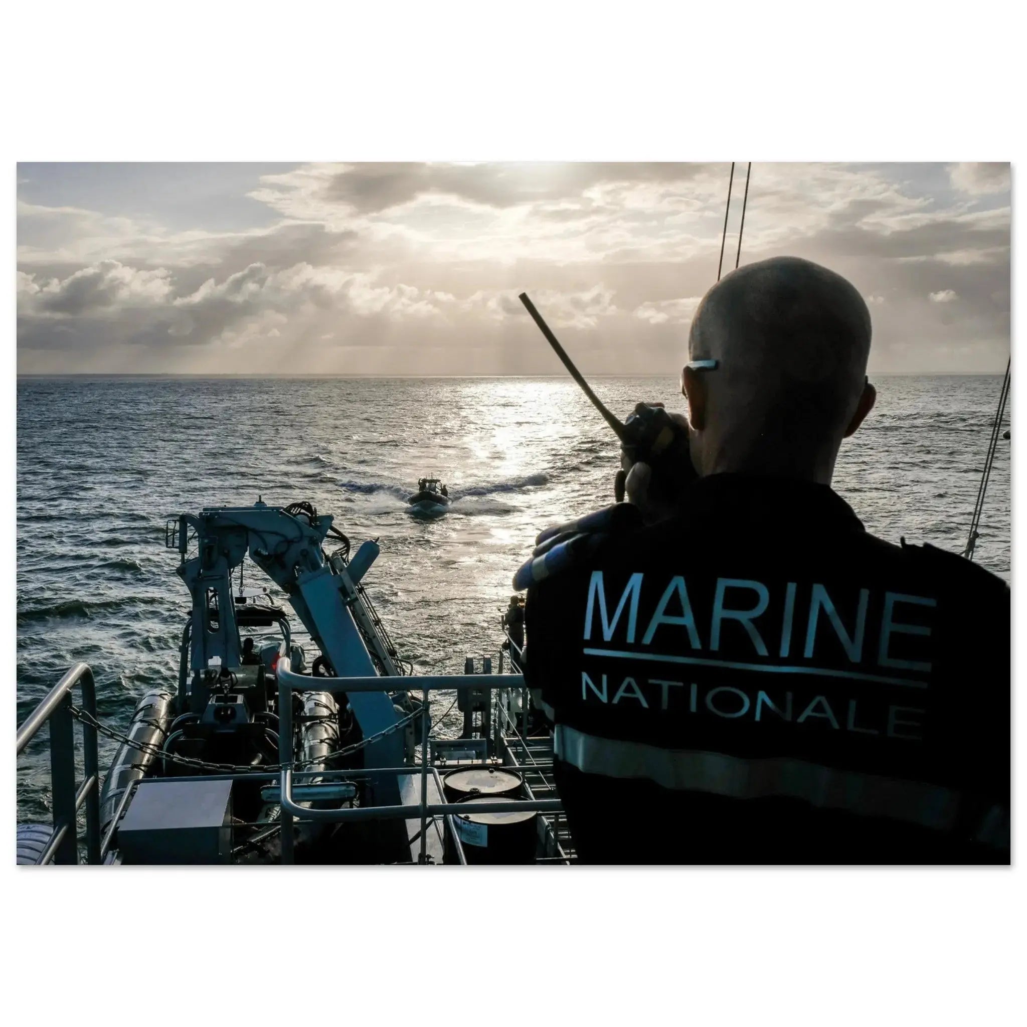 Poster Photo - Guyane - coucher de soleil marine defense-zone.com
