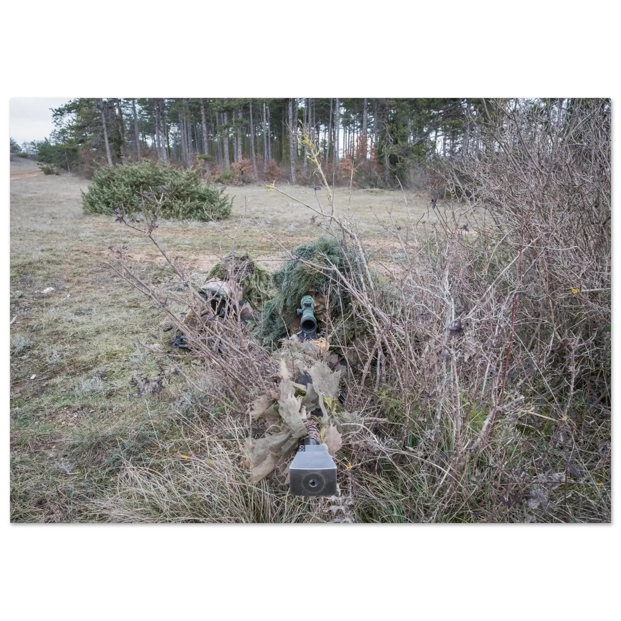 Poster Photo - Tireur d'élite avec son fusil PGM defense-zone.com