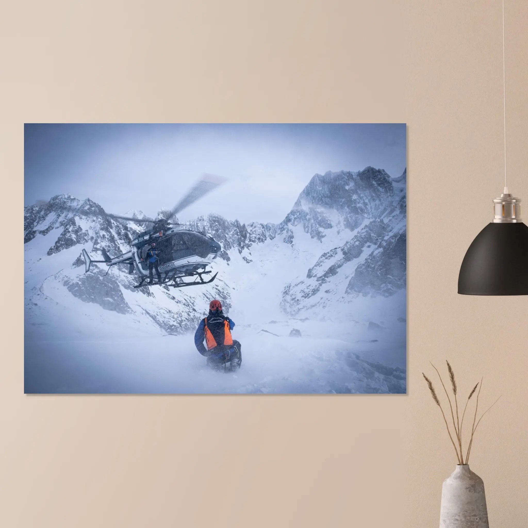 Poster Photo - Secours en montagne dans les alpes (PGHM) defense-zone.com