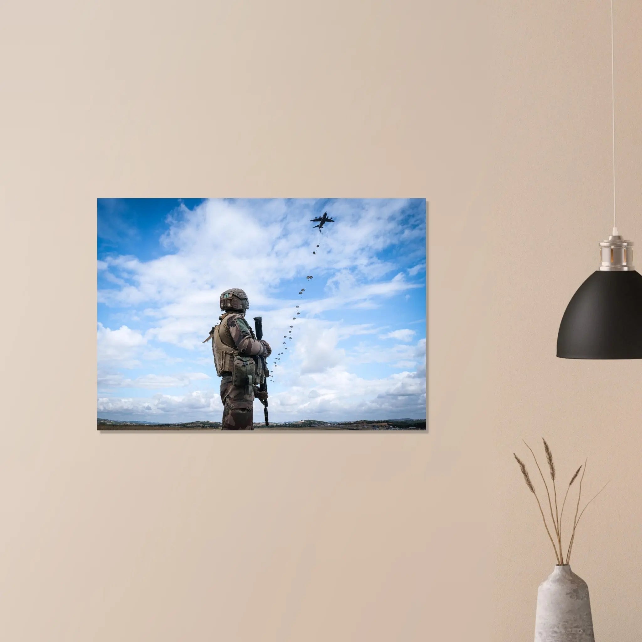 Poster Photo - Parachutistes du 2e REP (Légion étrangère) lors d'une manoeuvre aéroportée defense-zone.com