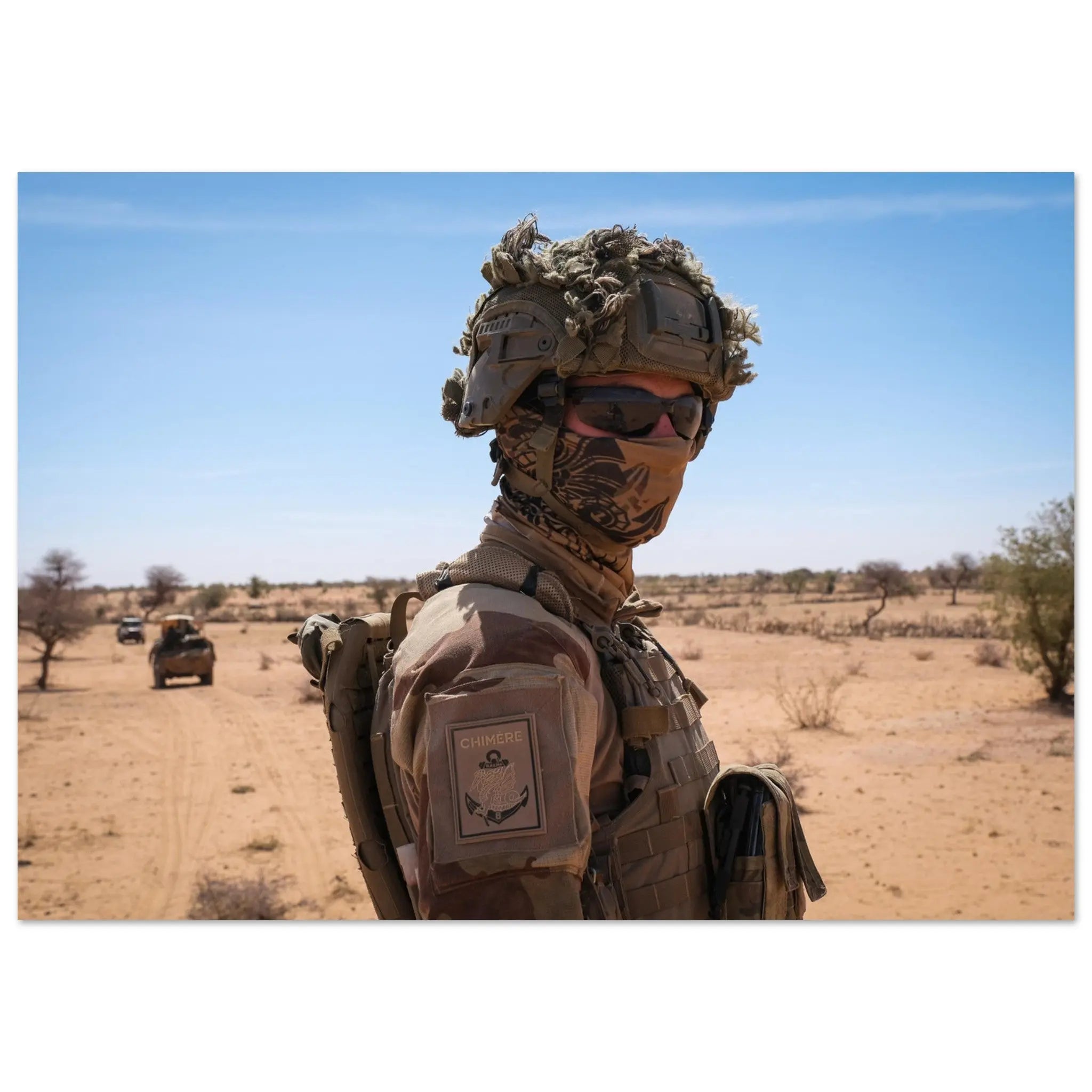 Poster Photo - Détachement Chimère du 8e RPIMa (opération Barkhane) defense-zone.com