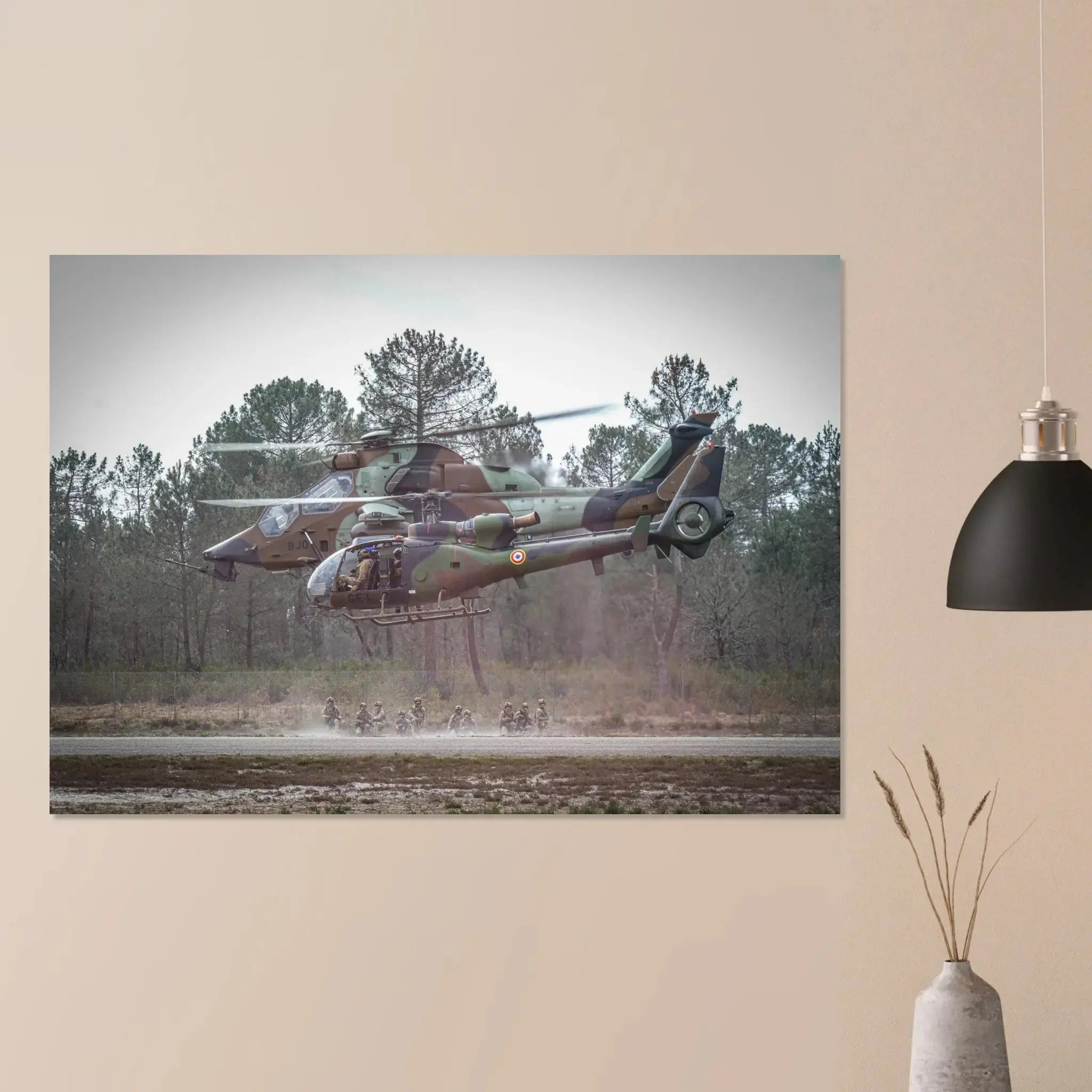 Poster Photo - hélicoptères du 4e RHFS, régiment des forces spéciales defense-zone.com