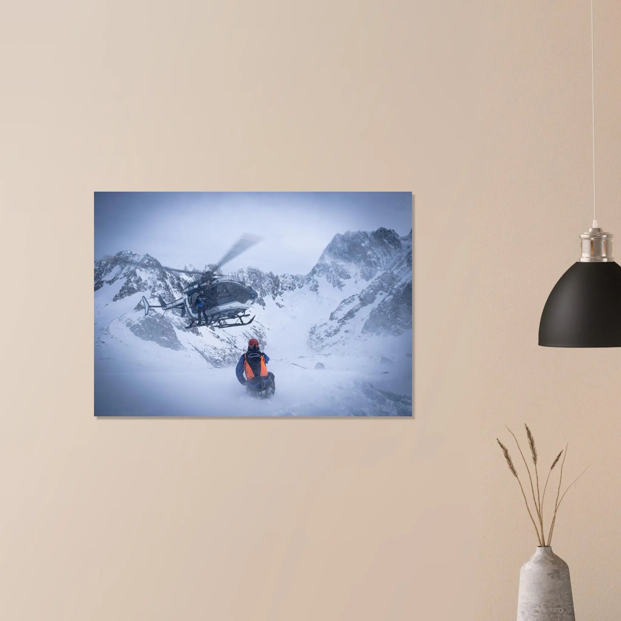 Poster Photo - Secours en montagne dans les alpes (PGHM) defense-zone.com