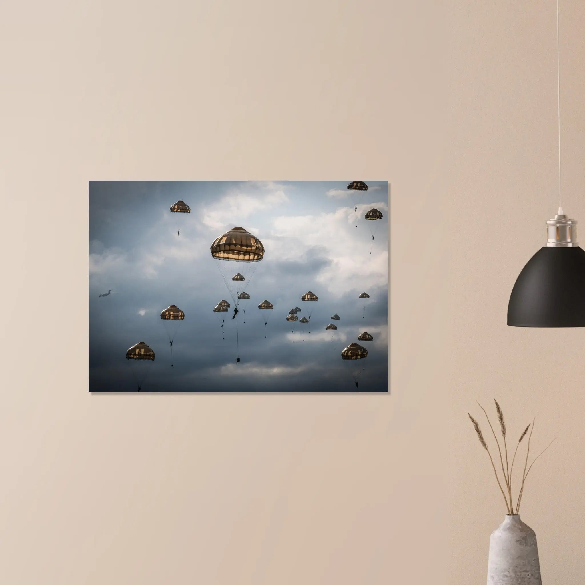Poster Photo - Parachutistes de la 11e BP sous voiles defense-zone.com