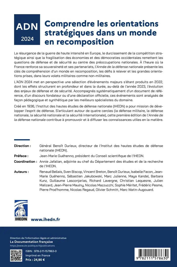 Adn 2024 : Comprendre les orientations stratégiques dans un monde en recomposition (Vincent Breton) defense-zone.com