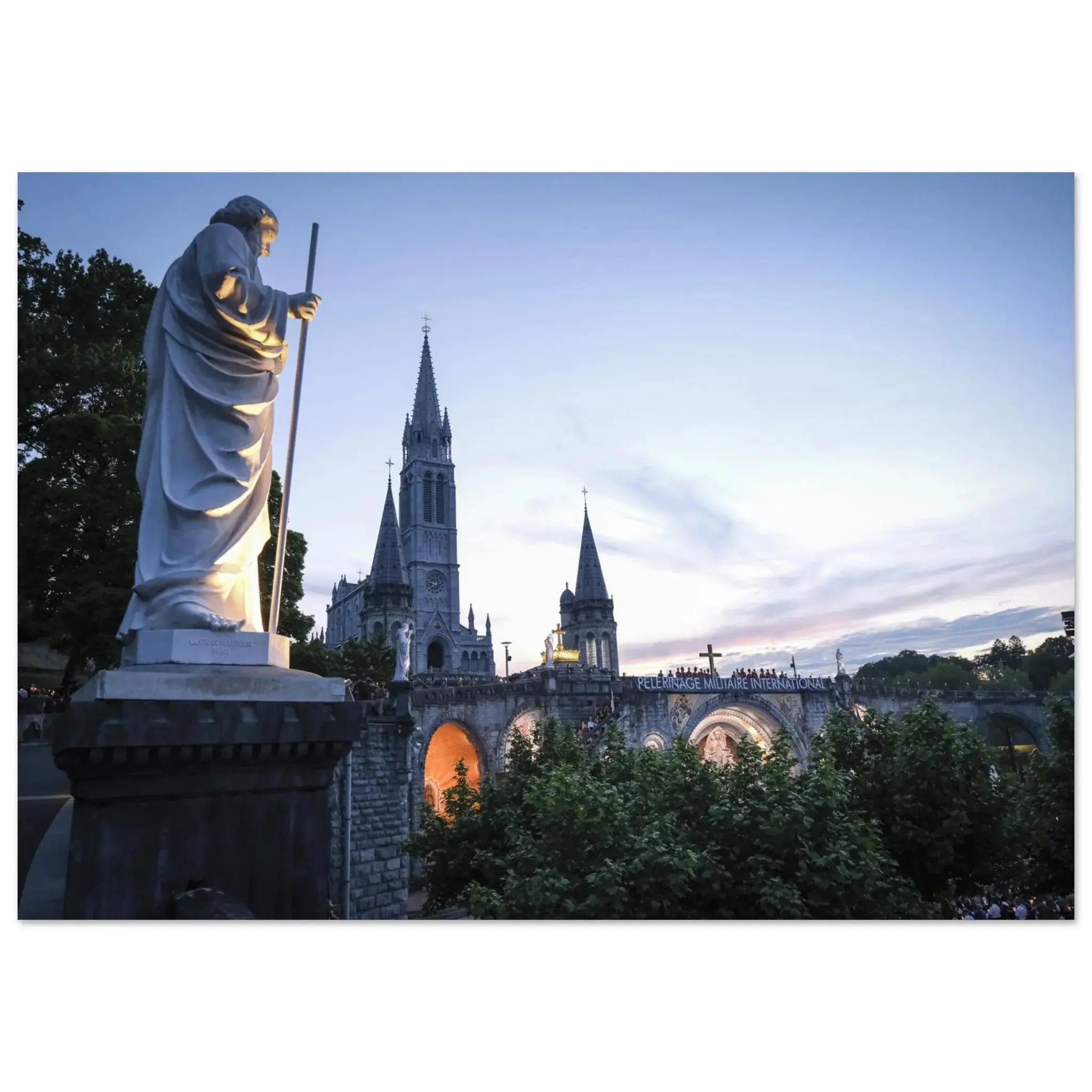 Poster Photo Pèlerinage militaire international - sanctuaire de Lourdes defense-zone.com