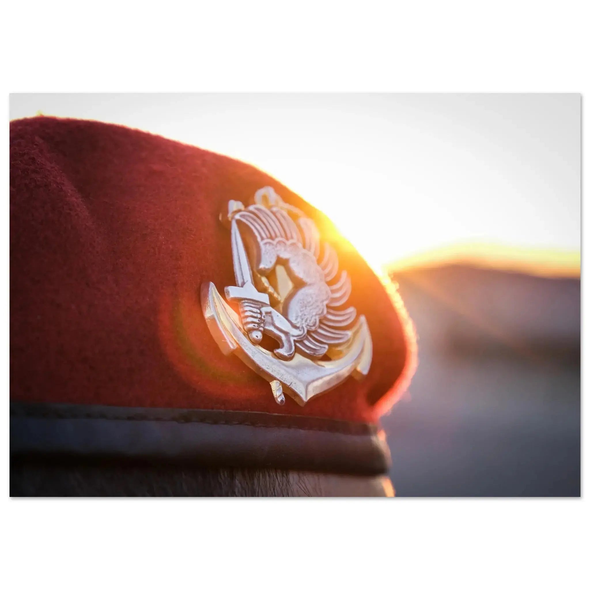 Poster Photo - Brigade parachutiste - béret rouge defense-zone.com