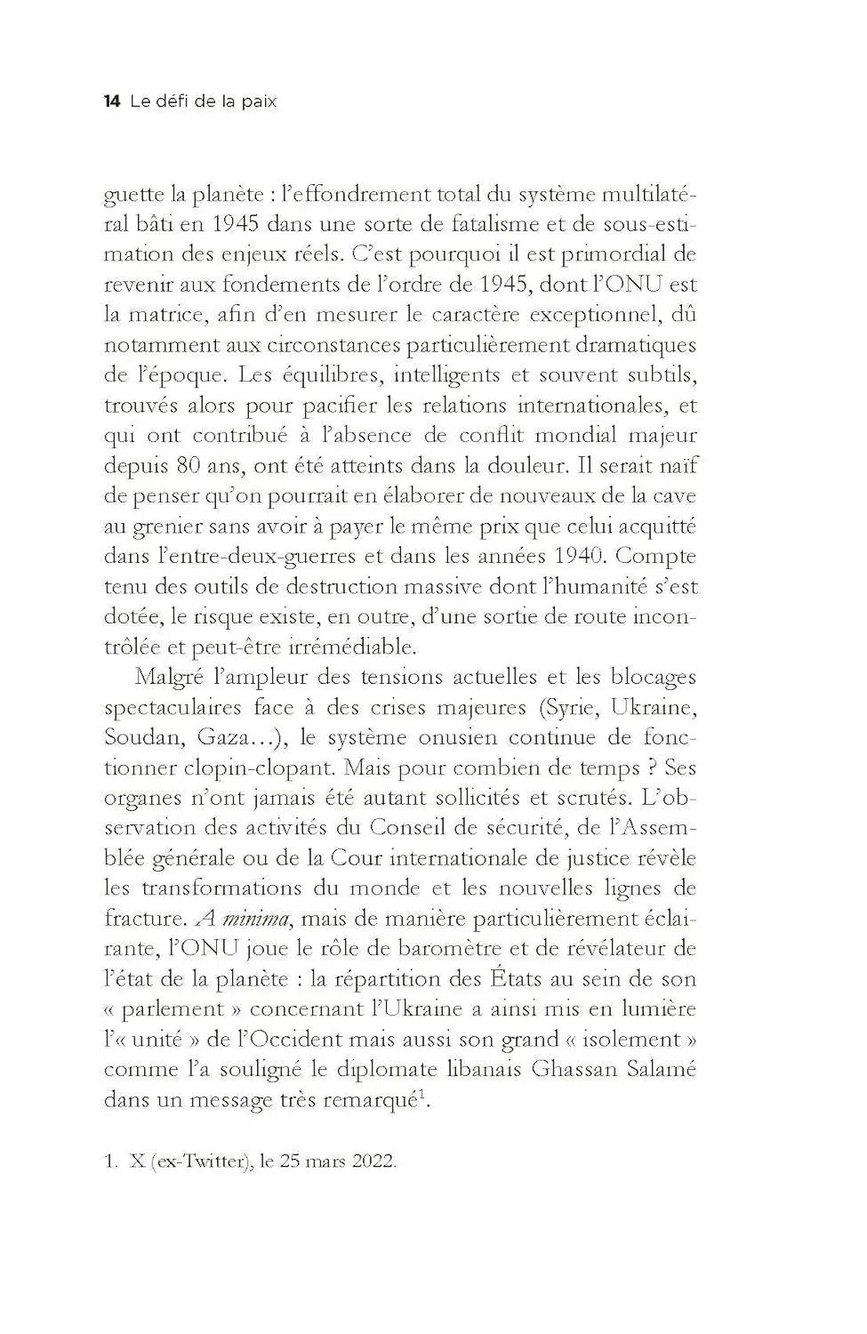 Le défi de la paix Remodeler les organisations internationales (Anne-Cécile Robert) defense-zone.com