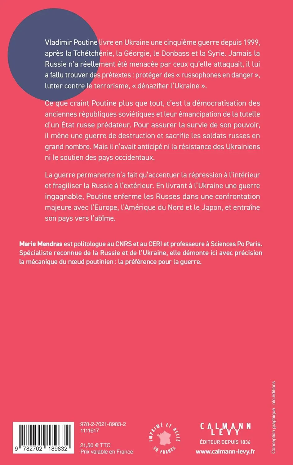 La Guerre permanente : L'ultime stratégie du Kremlin (Marie Mendras) defense-zone.com