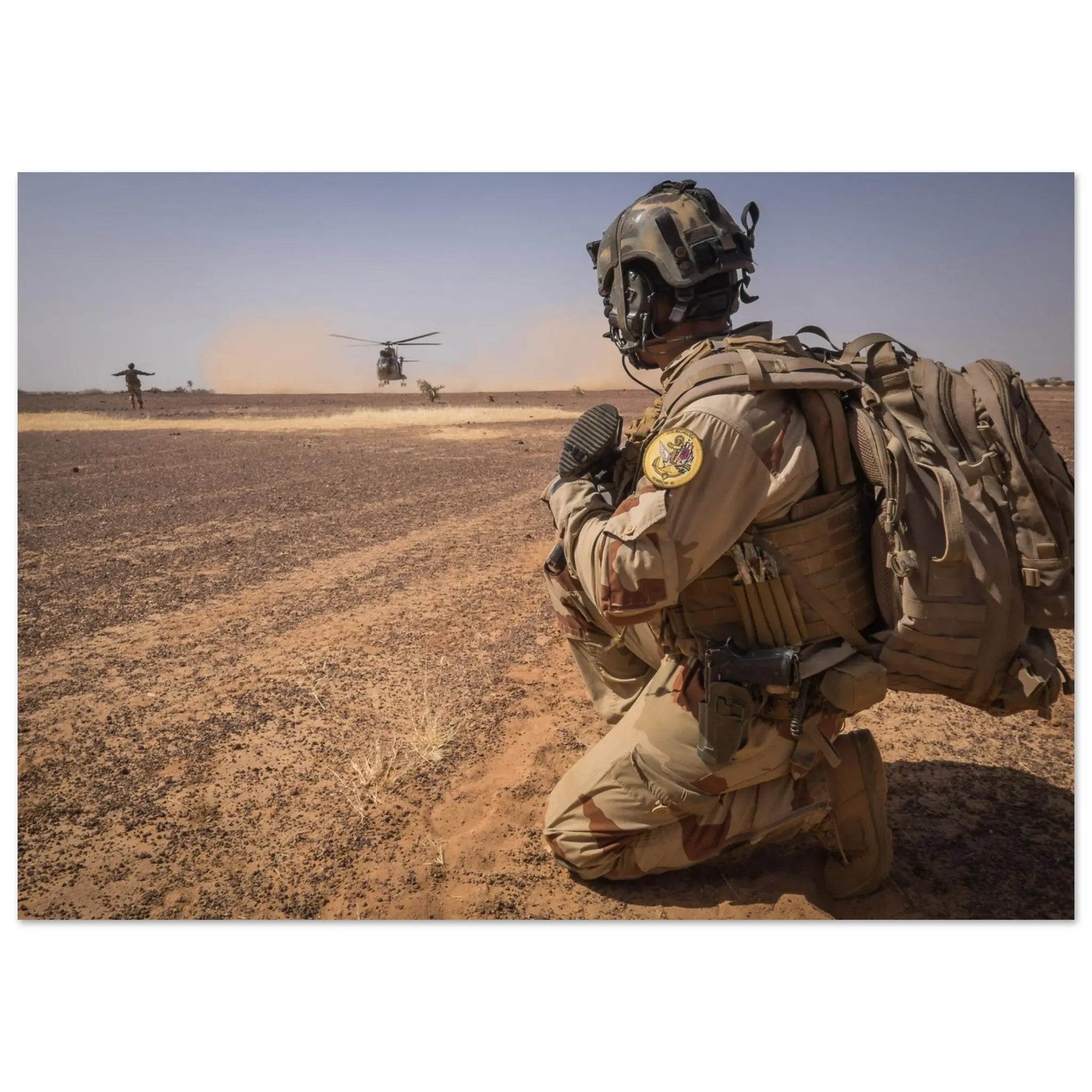 Poster Photo - Départ en hélicoptère Puma au Mali defense-zone.com