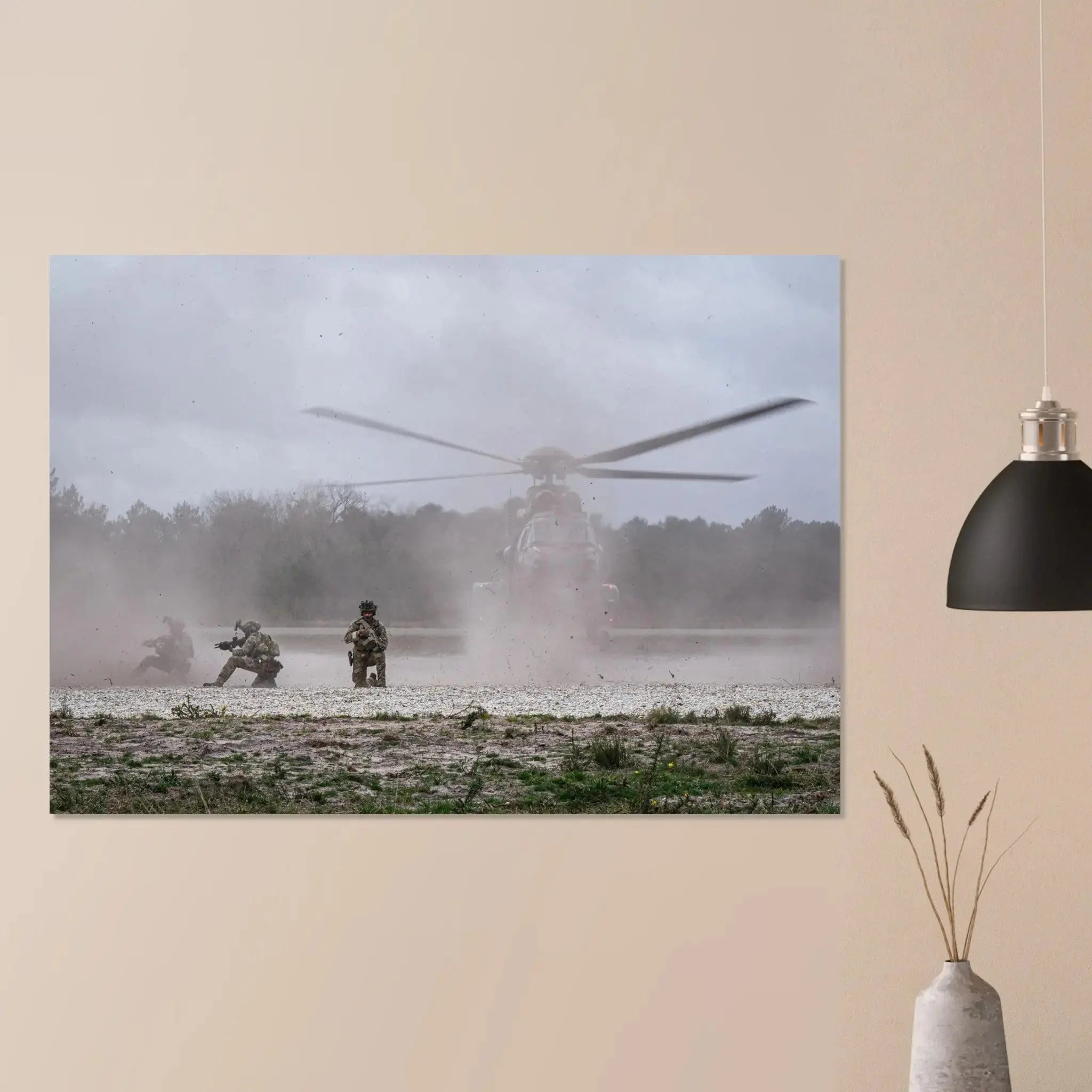 Poster Photo - Dépose par hélicoptère de forces spéciales defense-zone.com