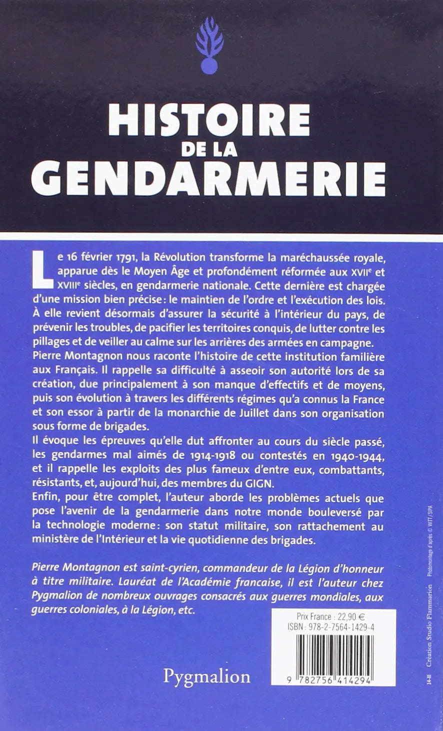 Histoire de la gendarmerie (Pierre Montagnon) defense-zone.com