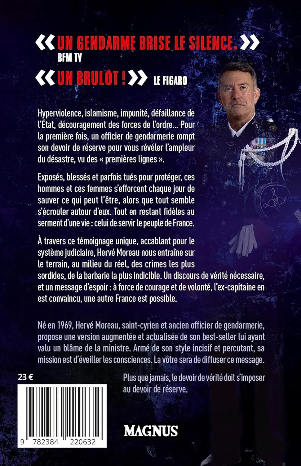 Vérités d'un capitaine de gendarmerie (Hervé Moreau) defense-zone.com