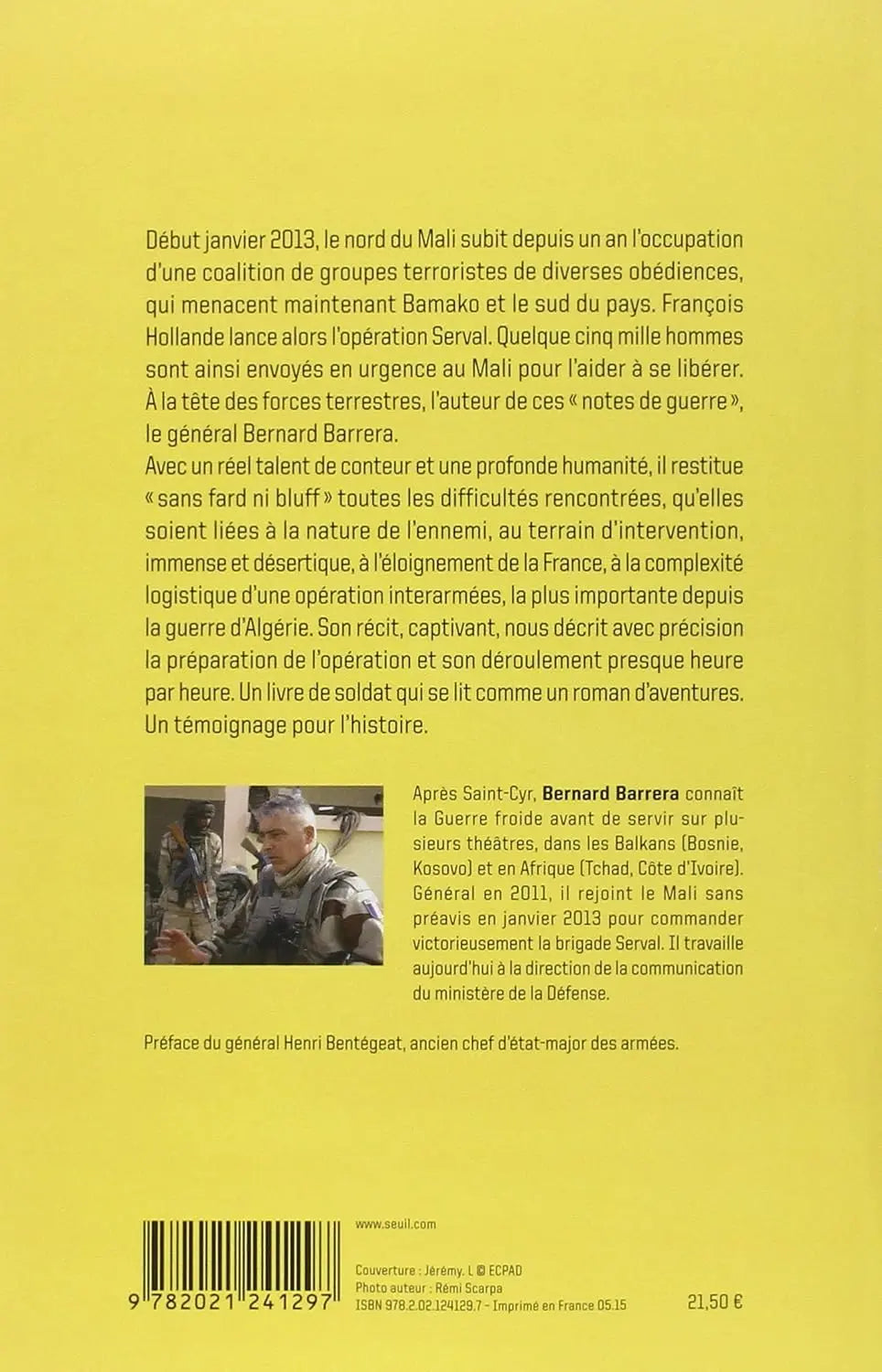 Opération Serval : Notes de guerre, Mali 2013 (Bernard Barrera) defense-zone.com