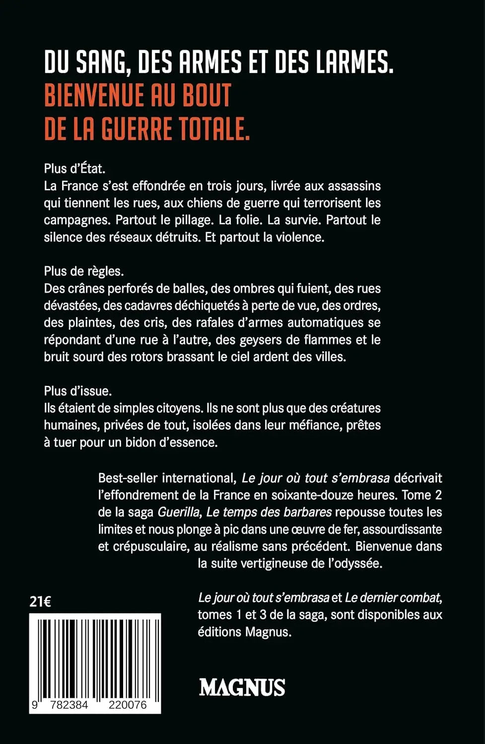 Guerilla 2 Le temps des barbares (Laurent Obertone) defense-zone.com