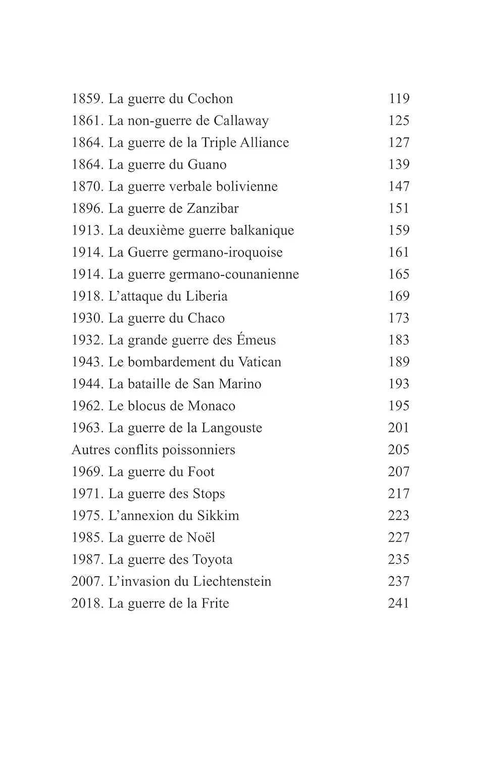 Les Guerres Stupides de l'Histoire (Bruno Fuligni) defense-zone.com