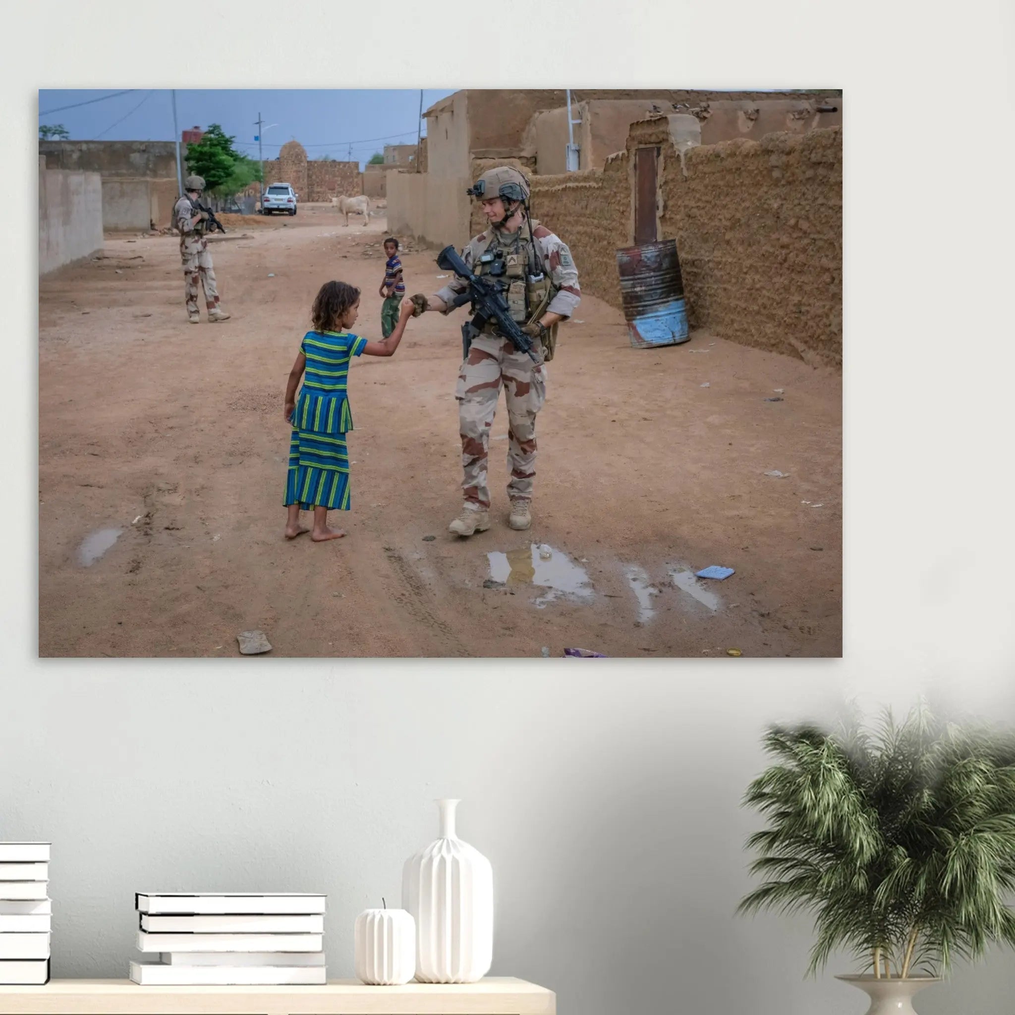 Poster Photo - Opération Barkhane, dans les rues de Kidal au Mali defense-zone.com