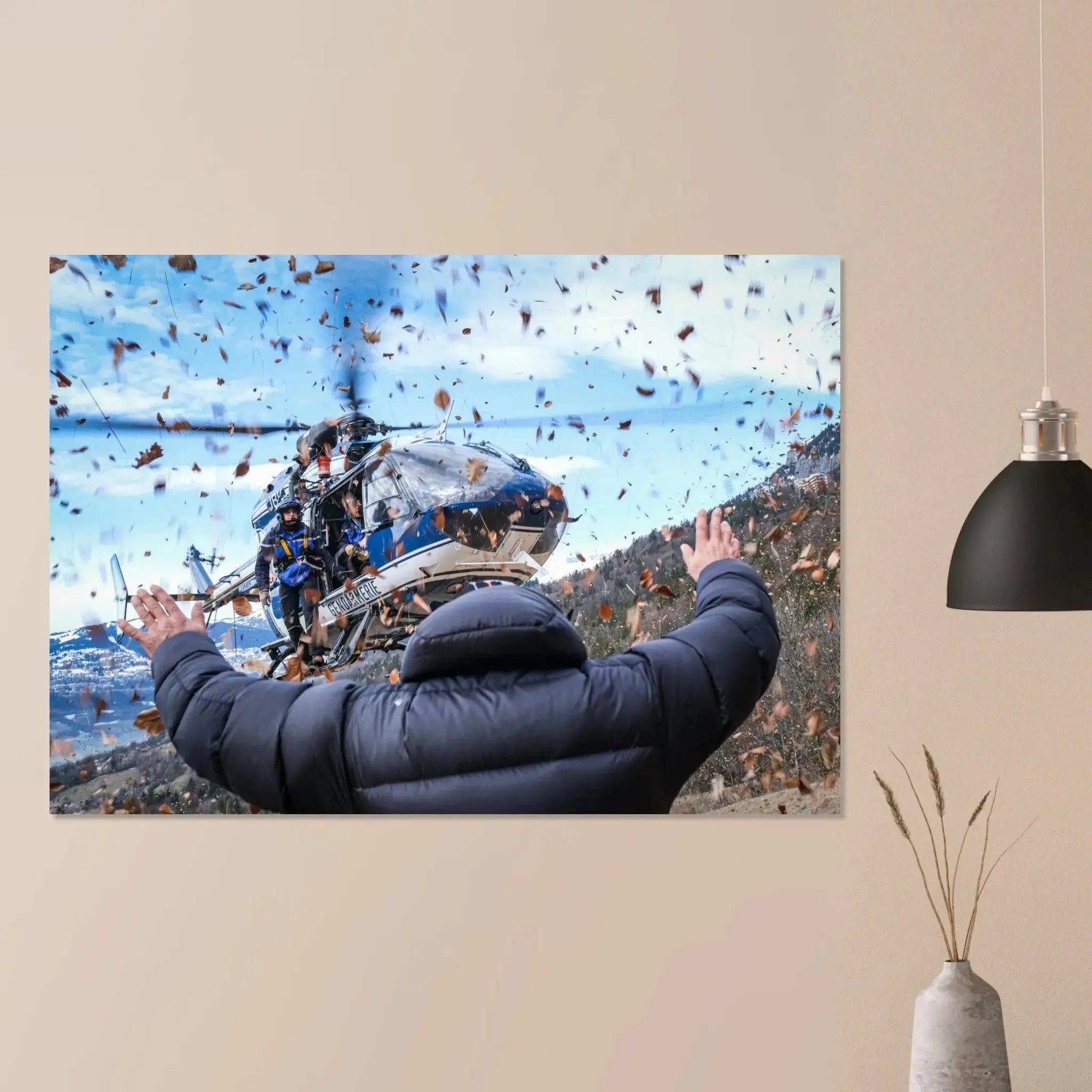 Poster Photo PGHM - sauvetage en hélicoptère defense-zone.com