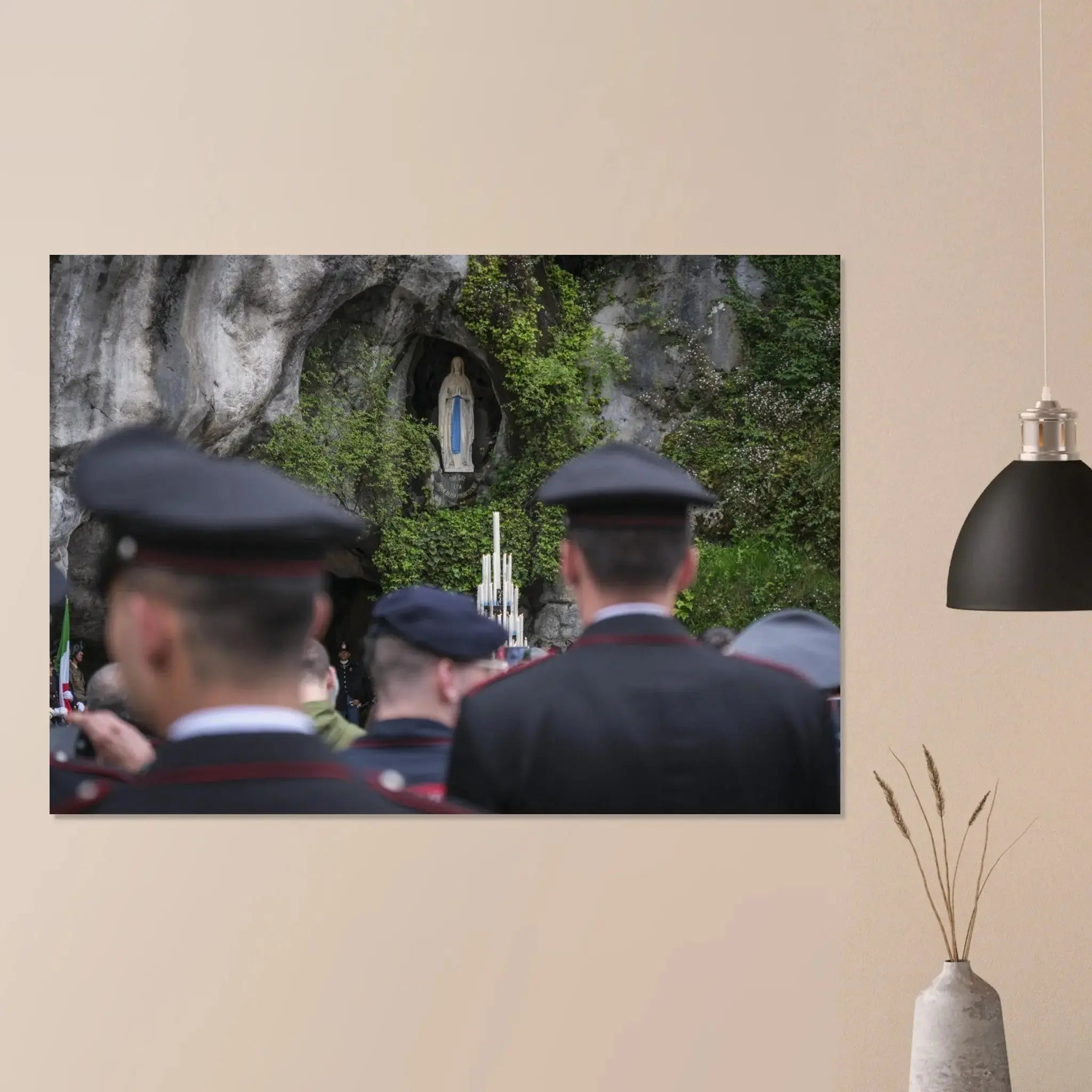 Poster Photo Pèlerinage militaire international - grotte messe defense-zone.com