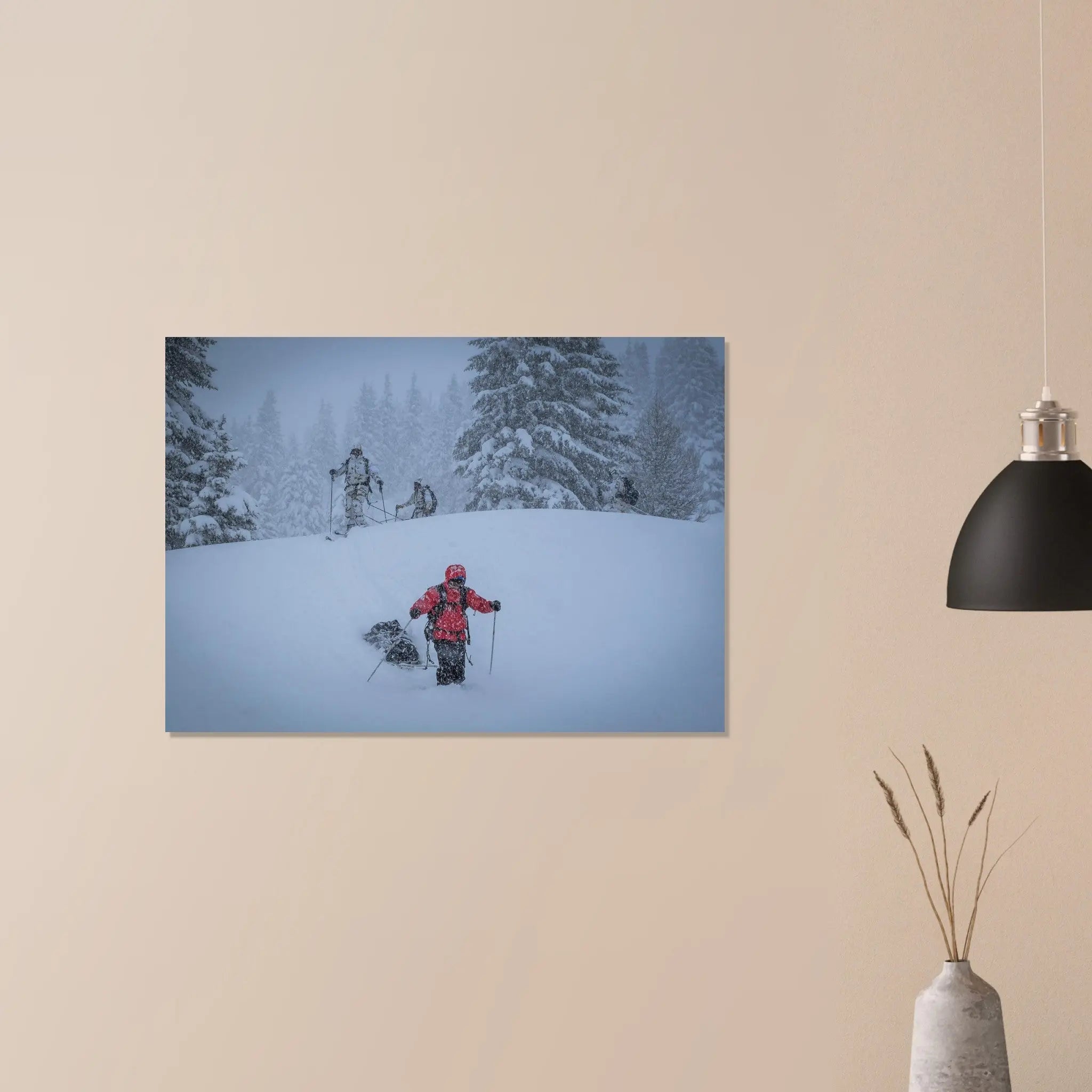 Poster Photo - Un alpiniste du Groupe militaire de haute montagne avec des GCM defense-zone.com