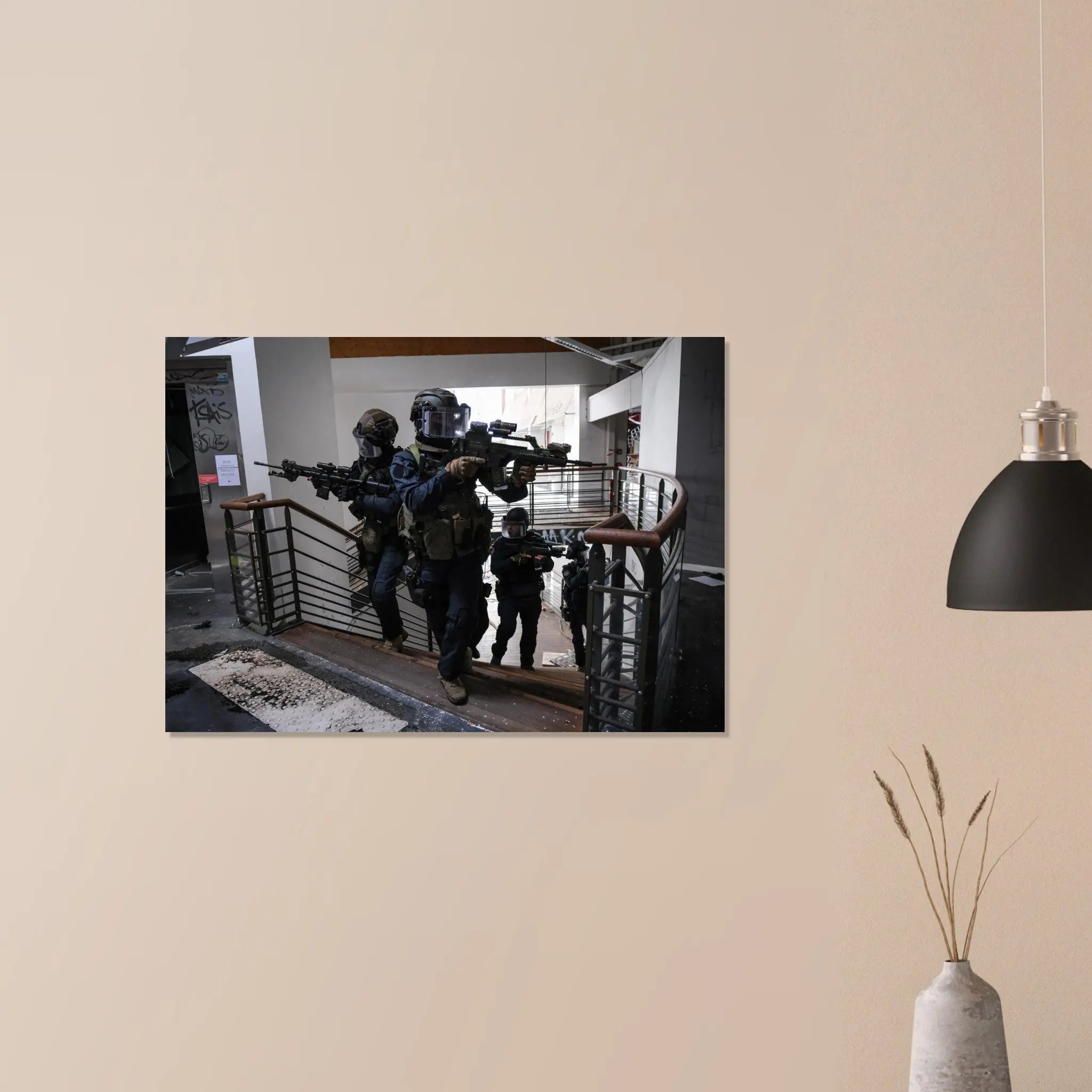 Poster Photo - Exercice de combat localisé pour le GIGN defense-zone.com