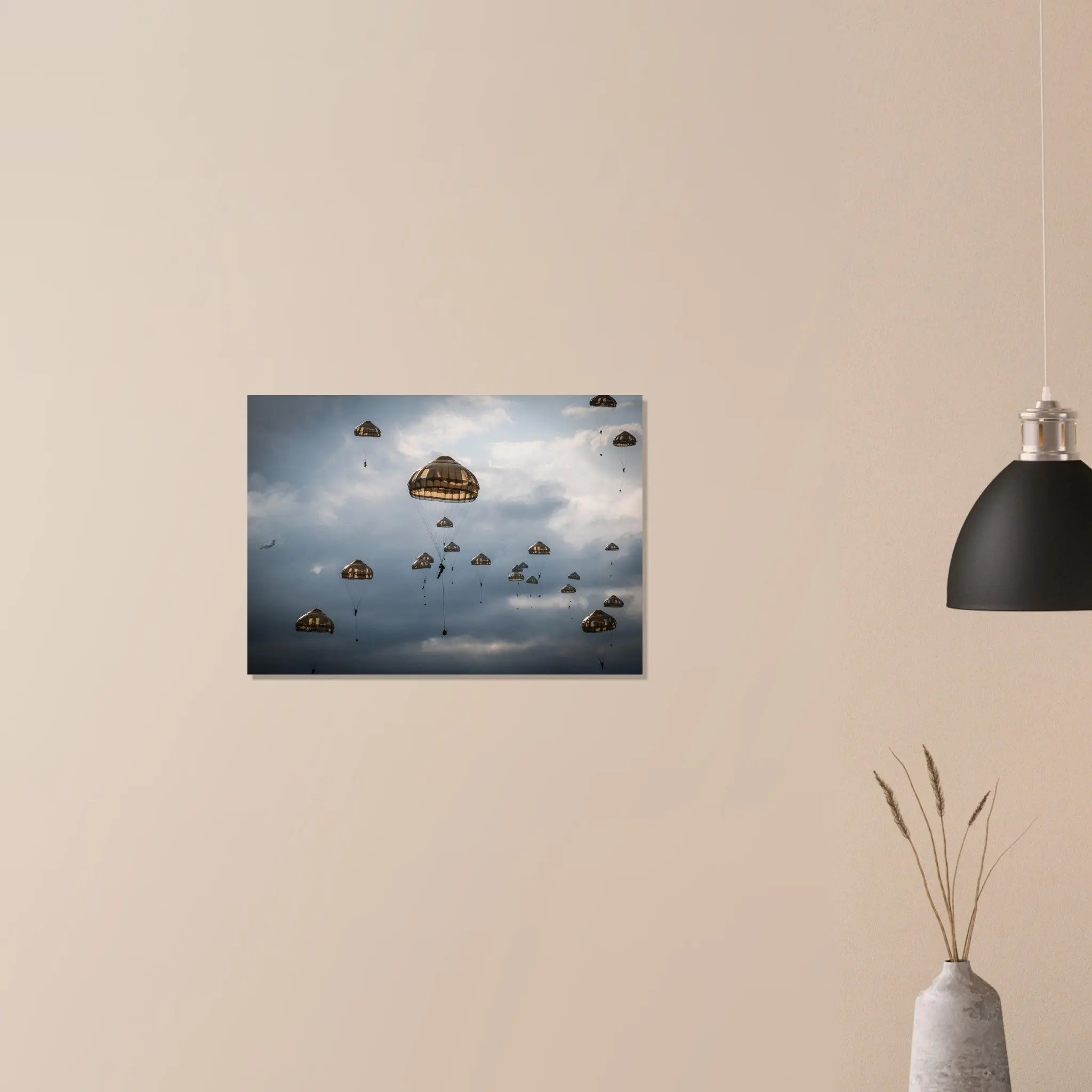 Poster Photo - Parachutistes de la 11e BP sous voiles defense-zone.com
