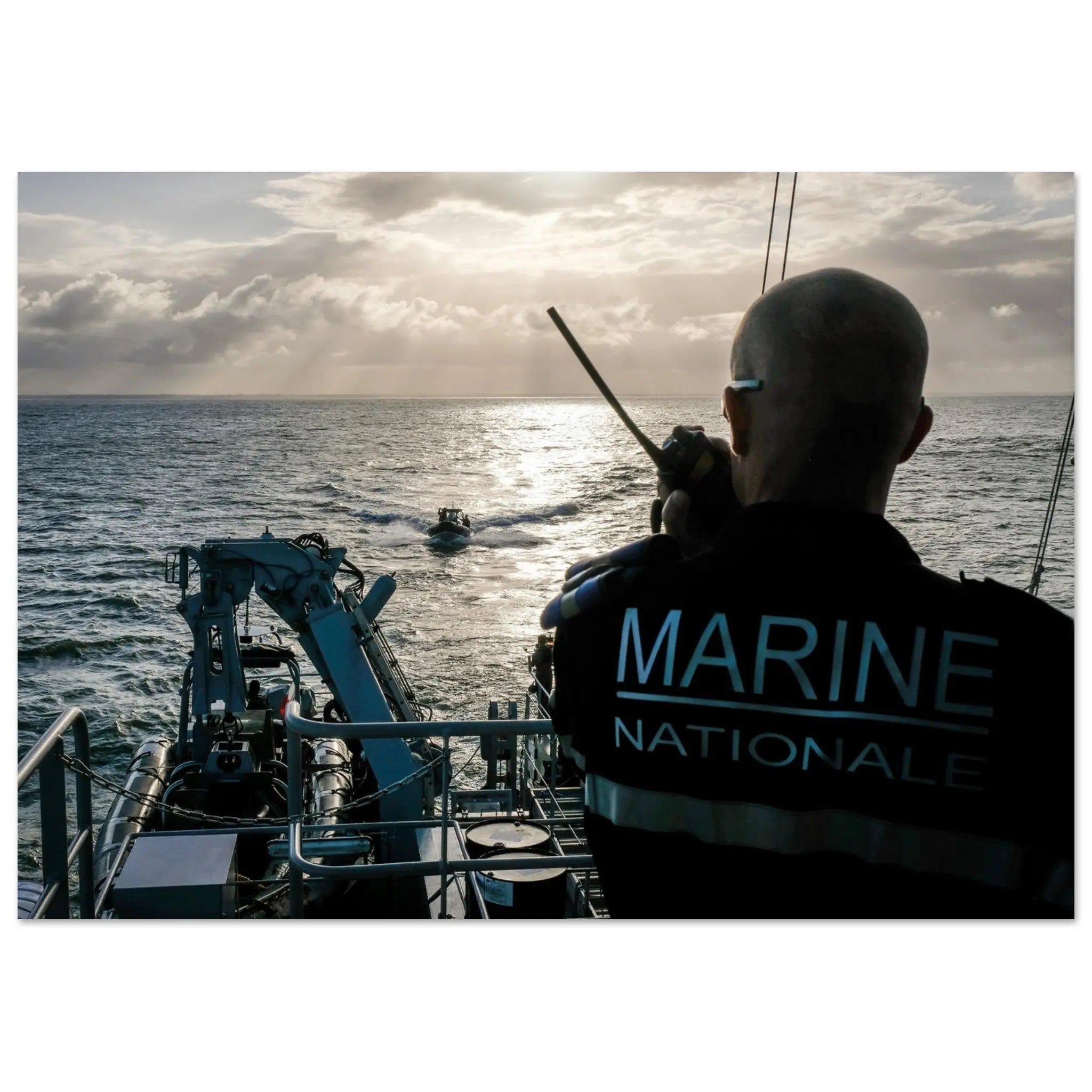 Poster Photo - Guyane - coucher de soleil marine defense-zone.com