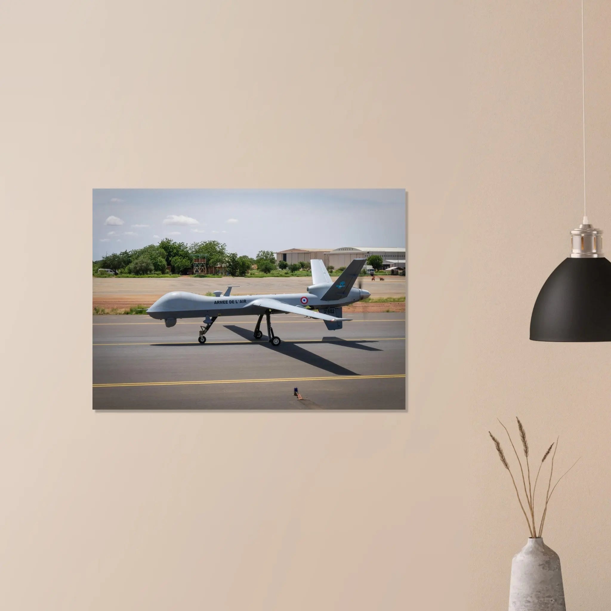 Poster Photo - Drone Reaper de l'armée de l'air à Niamey (Niger) defense-zone.com