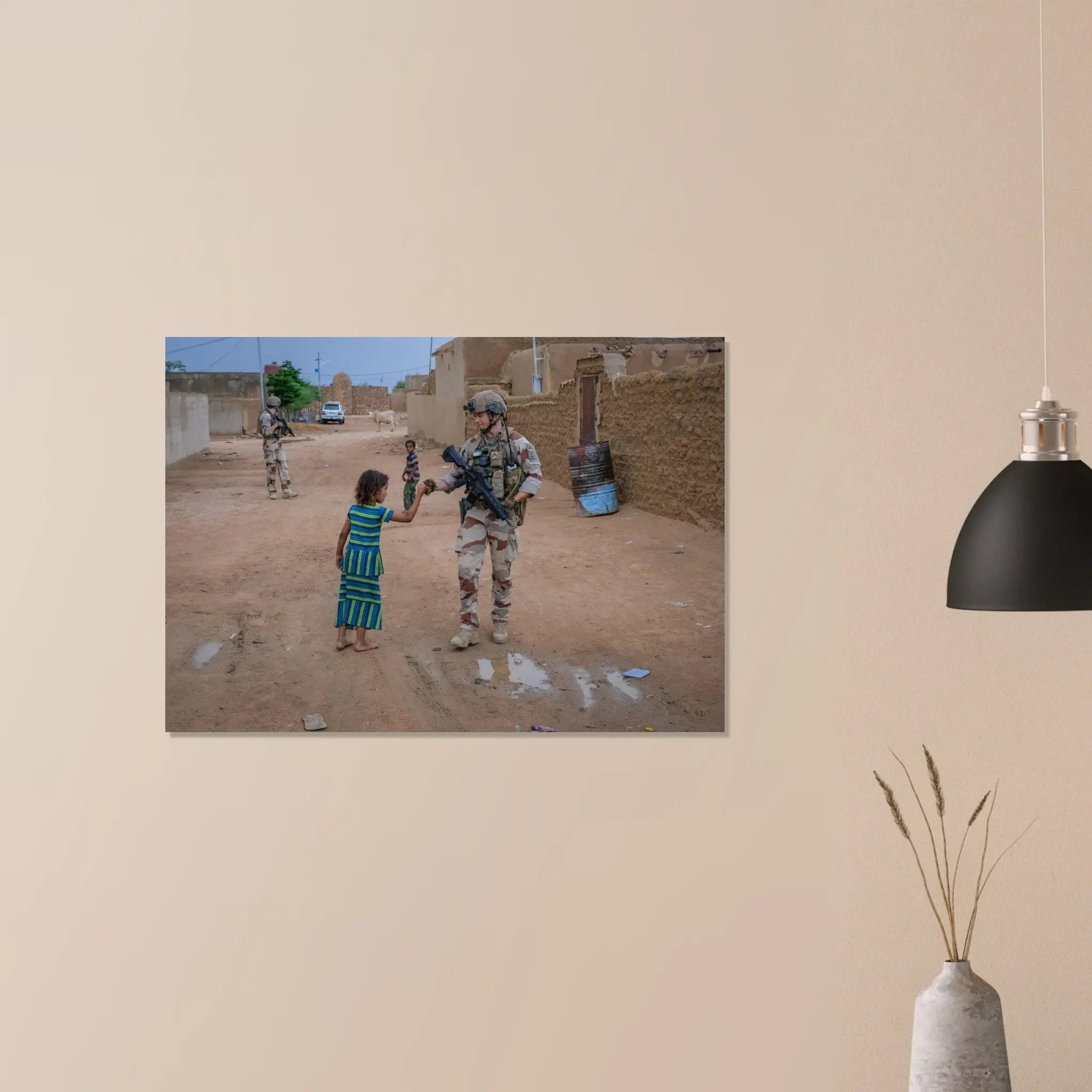 Poster Photo - Opération Barkhane, dans les rues de Kidal au Mali defense-zone.com