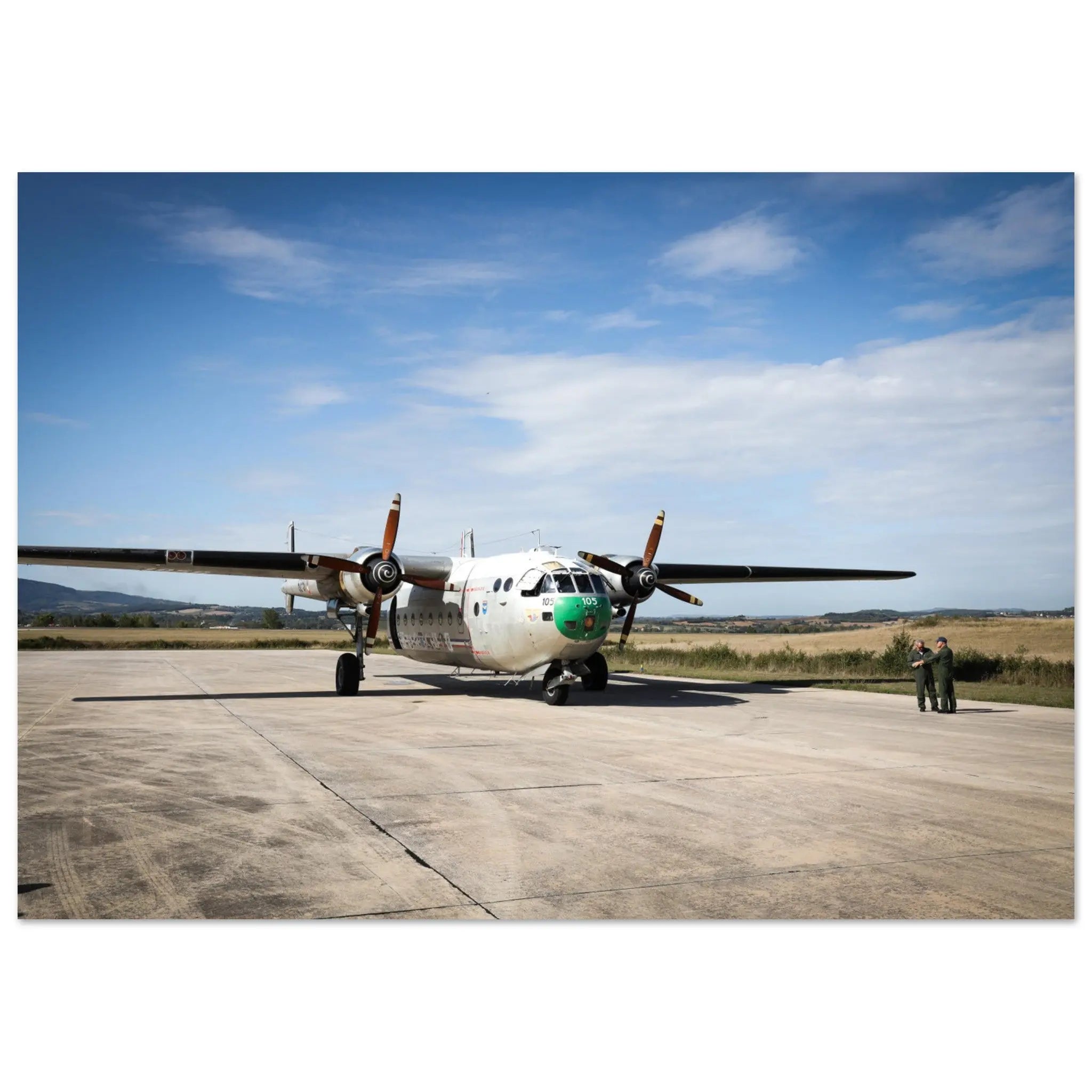 Poster Photo - Tout dernier Noratlas de l'armée de l'air defense-zone.com