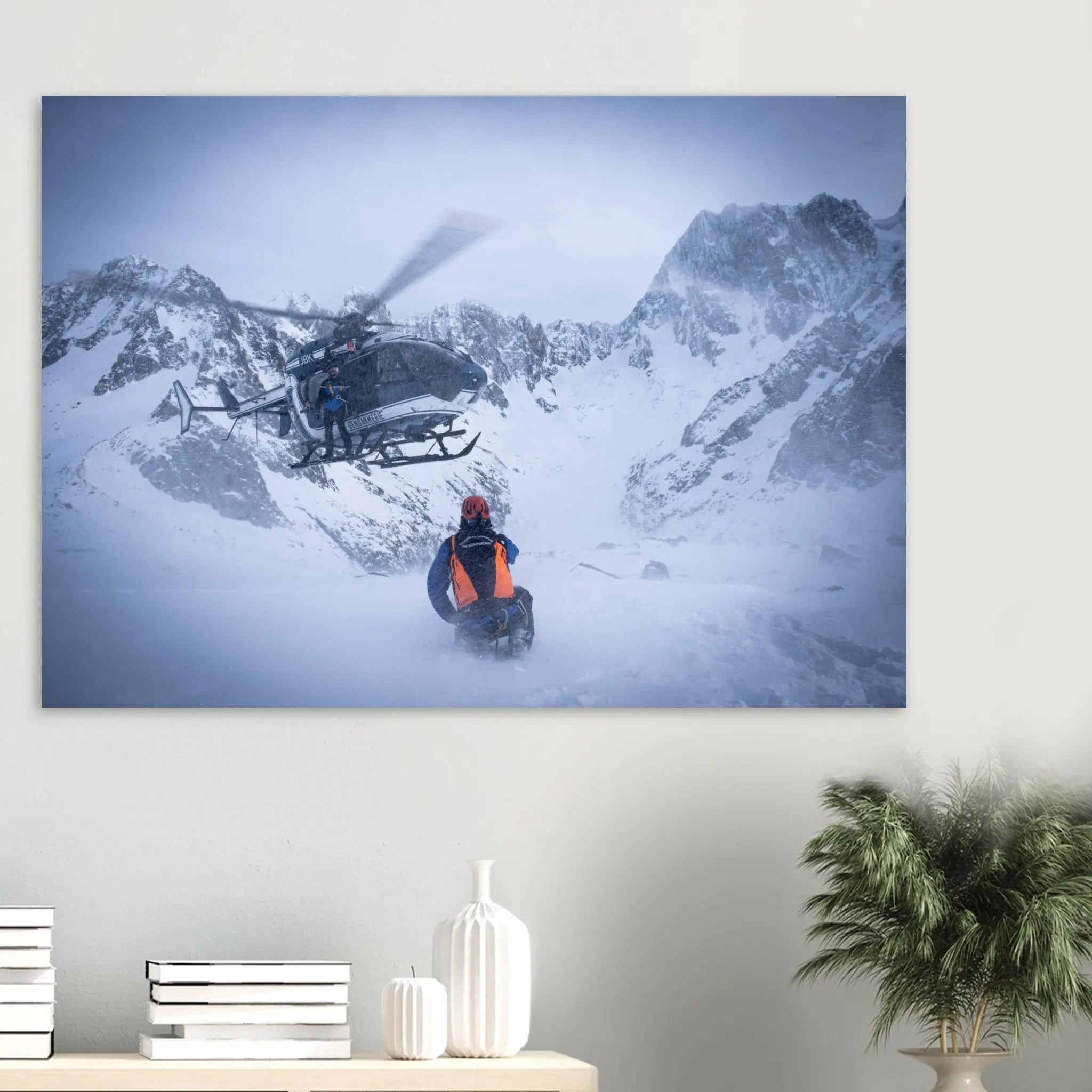 Poster Photo - Secours en montagne dans les alpes (PGHM) defense-zone.com