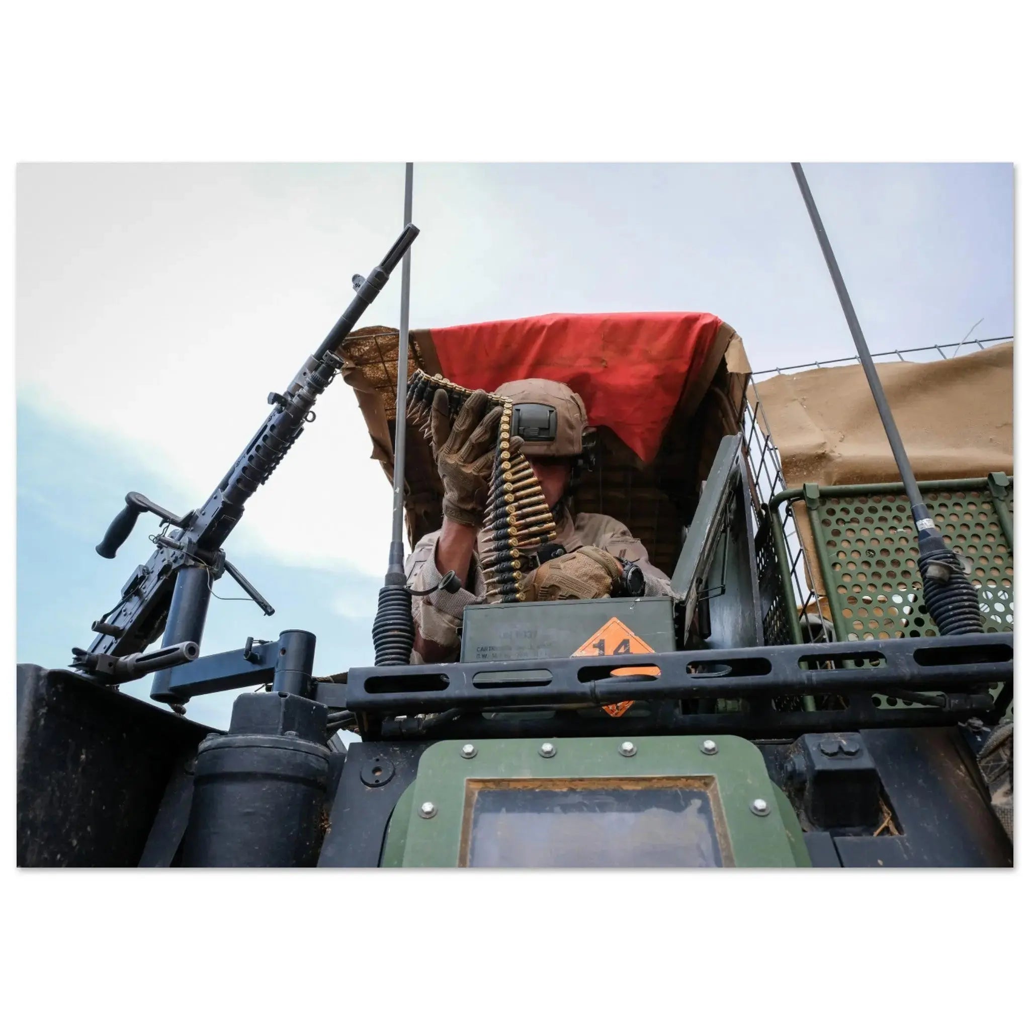 Poster Photo Opération Barkhane - les légionnaires du 2e REP defense-zone.com