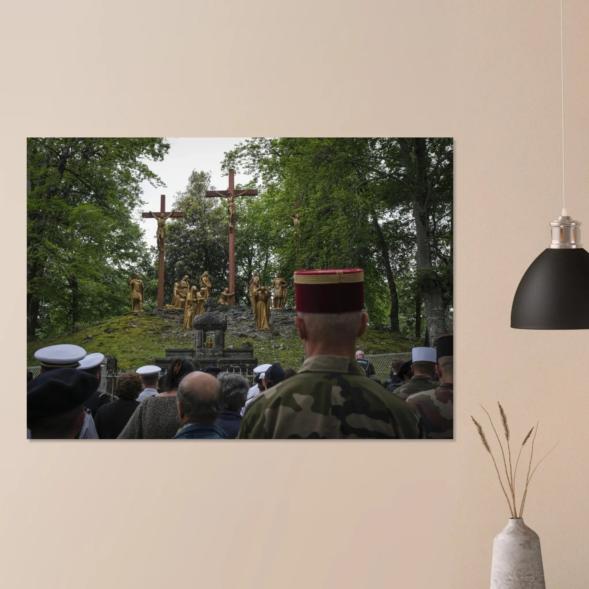 Poster Photo - Chemin de croix lors du Pèlerinage militaire international defense-zone.com