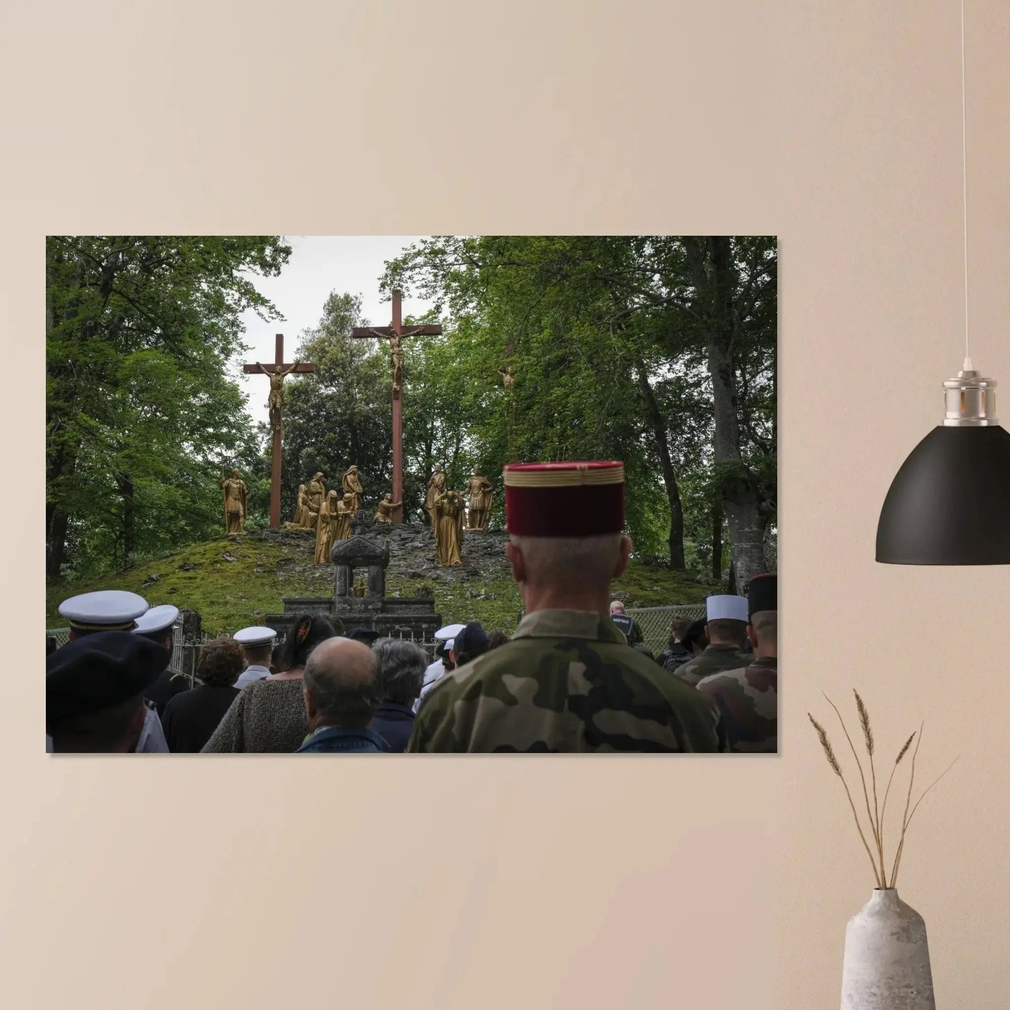 Poster Photo Pèlerinage militaire international - chemin de croix defense-zone.com