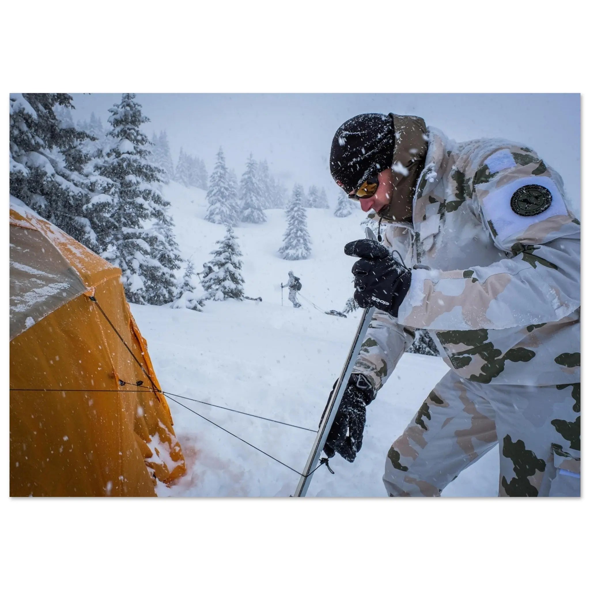 Poster Photo - Commando montagne en entraînement dans les Alpes defense-zone.com