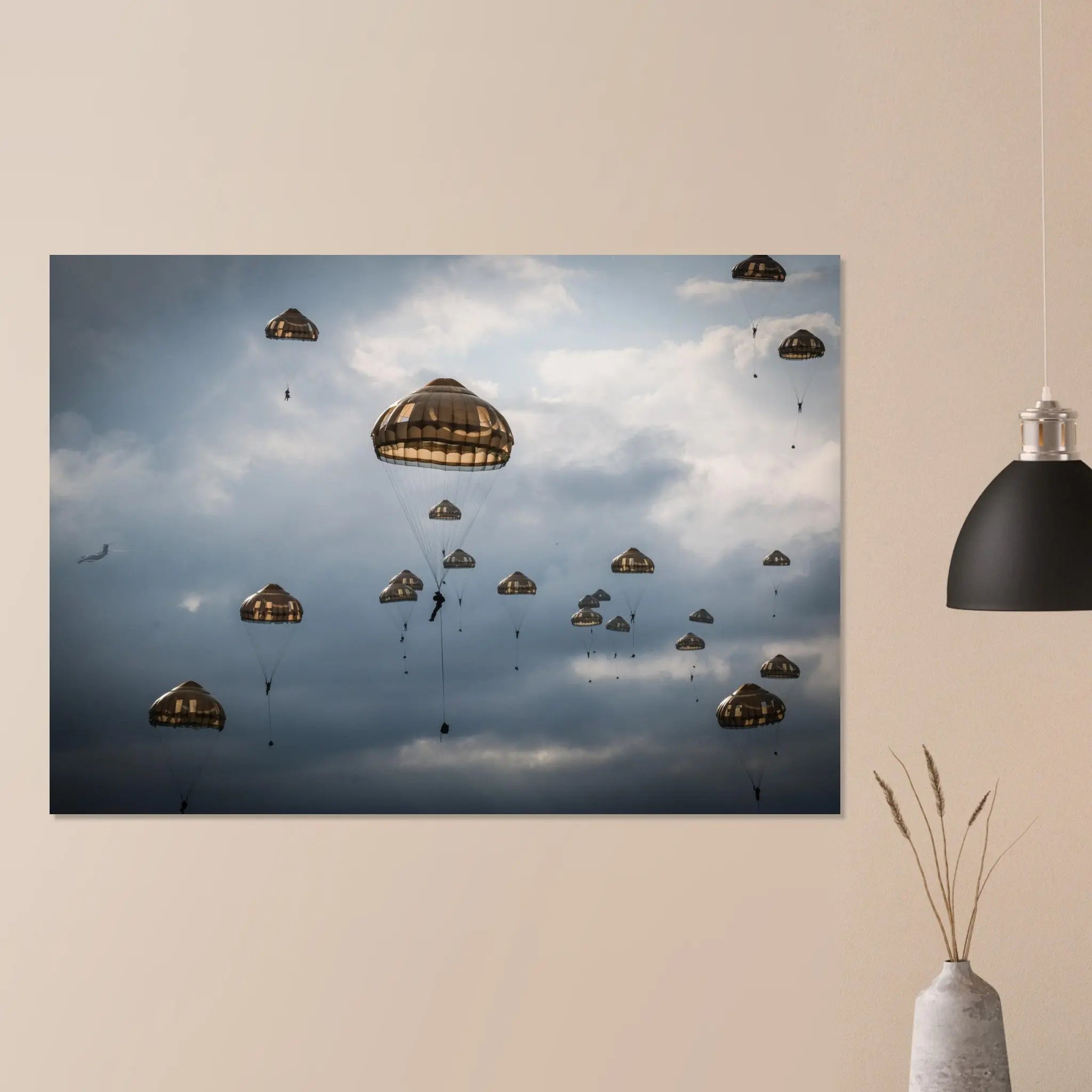 Poster Photo - Parachutistes de la 11e BP sous voiles defense-zone.com