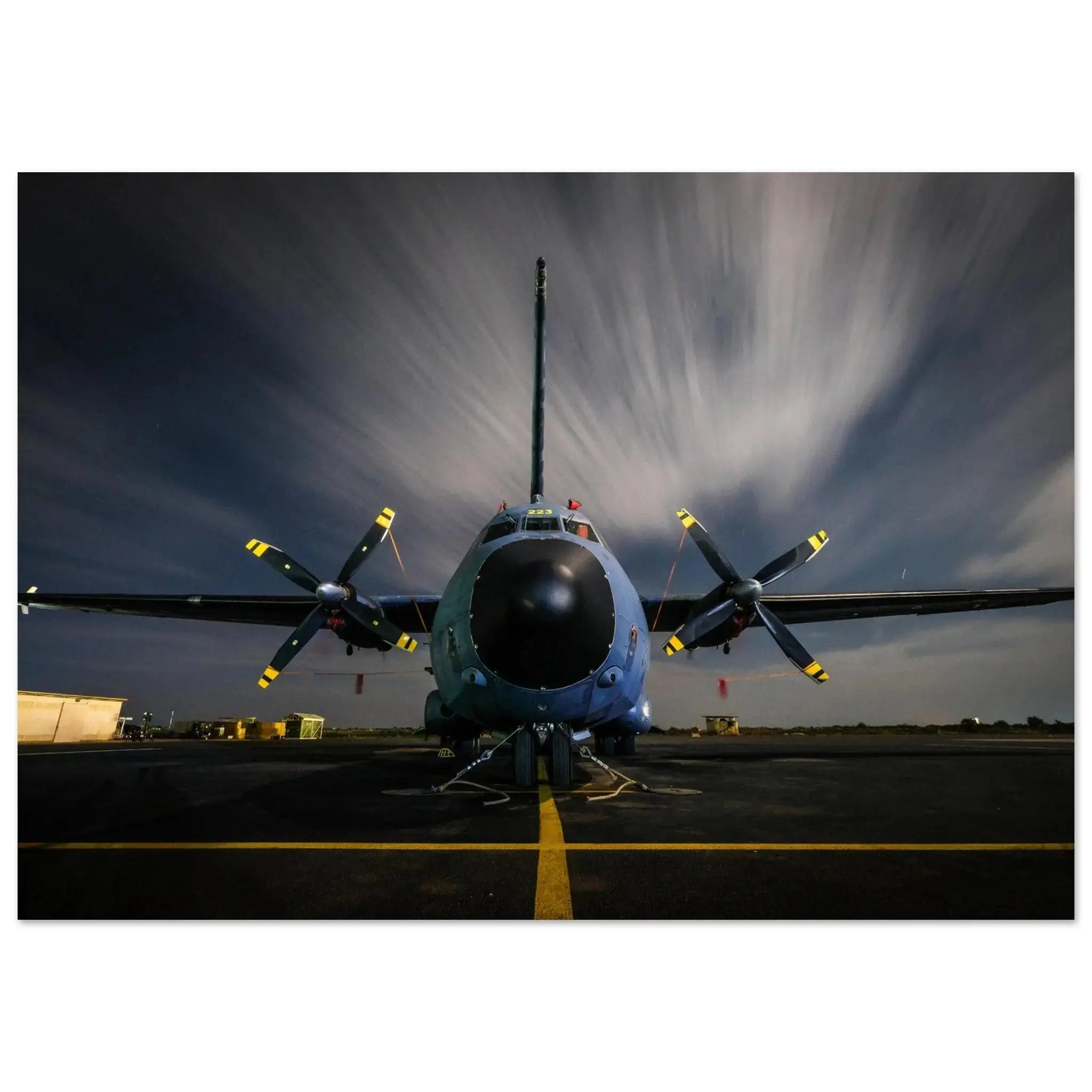 Poster Photo Armée de l'air et de l'espace - Avion C-160 Transall à Niamey defense-zone.com