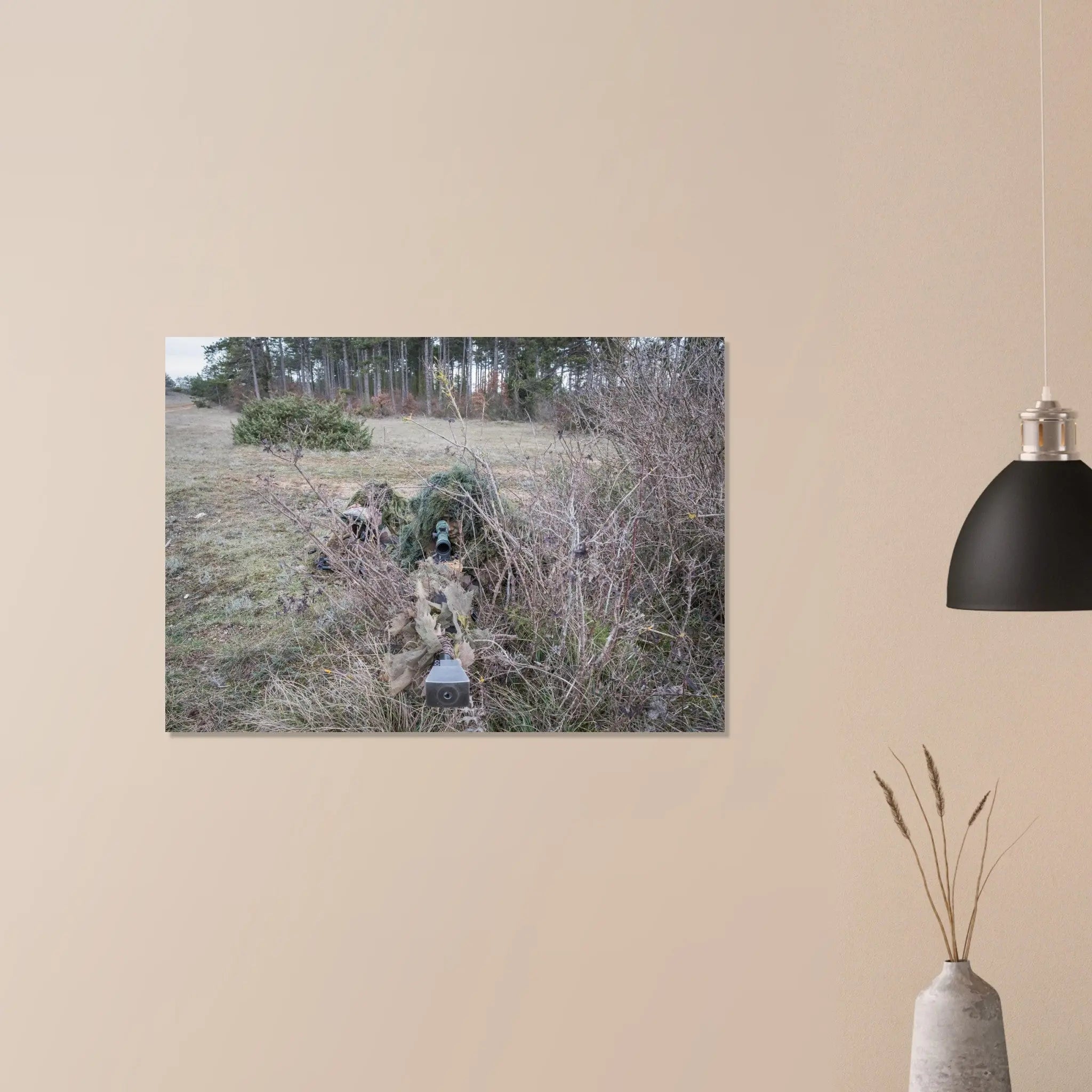 Poster Photo - Tireur d'élite avec son fusil PGM defense-zone.com
