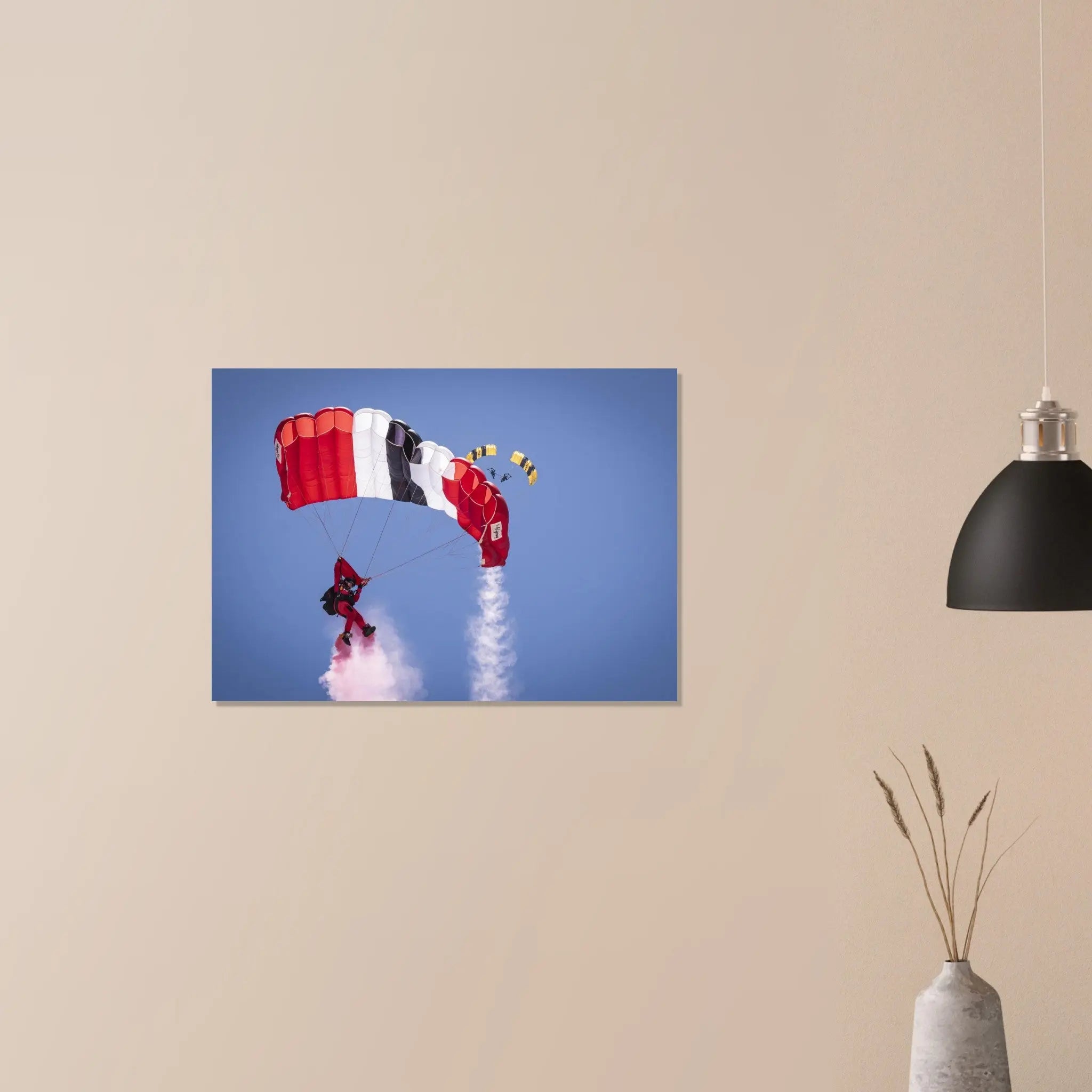 Parachutistes américains et britanniques en chute libre — poster au mur, 50 x 70 cm