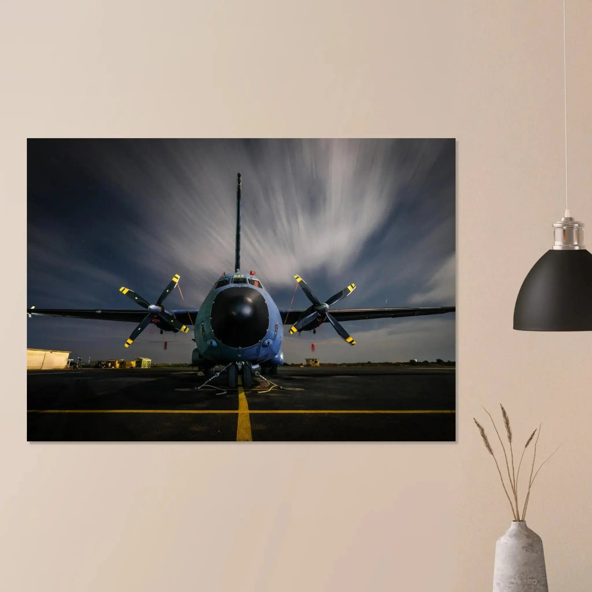 Poster Photo Armée de l'air et de l'espace - Avion C-160 Transall à Niamey defense-zone.com