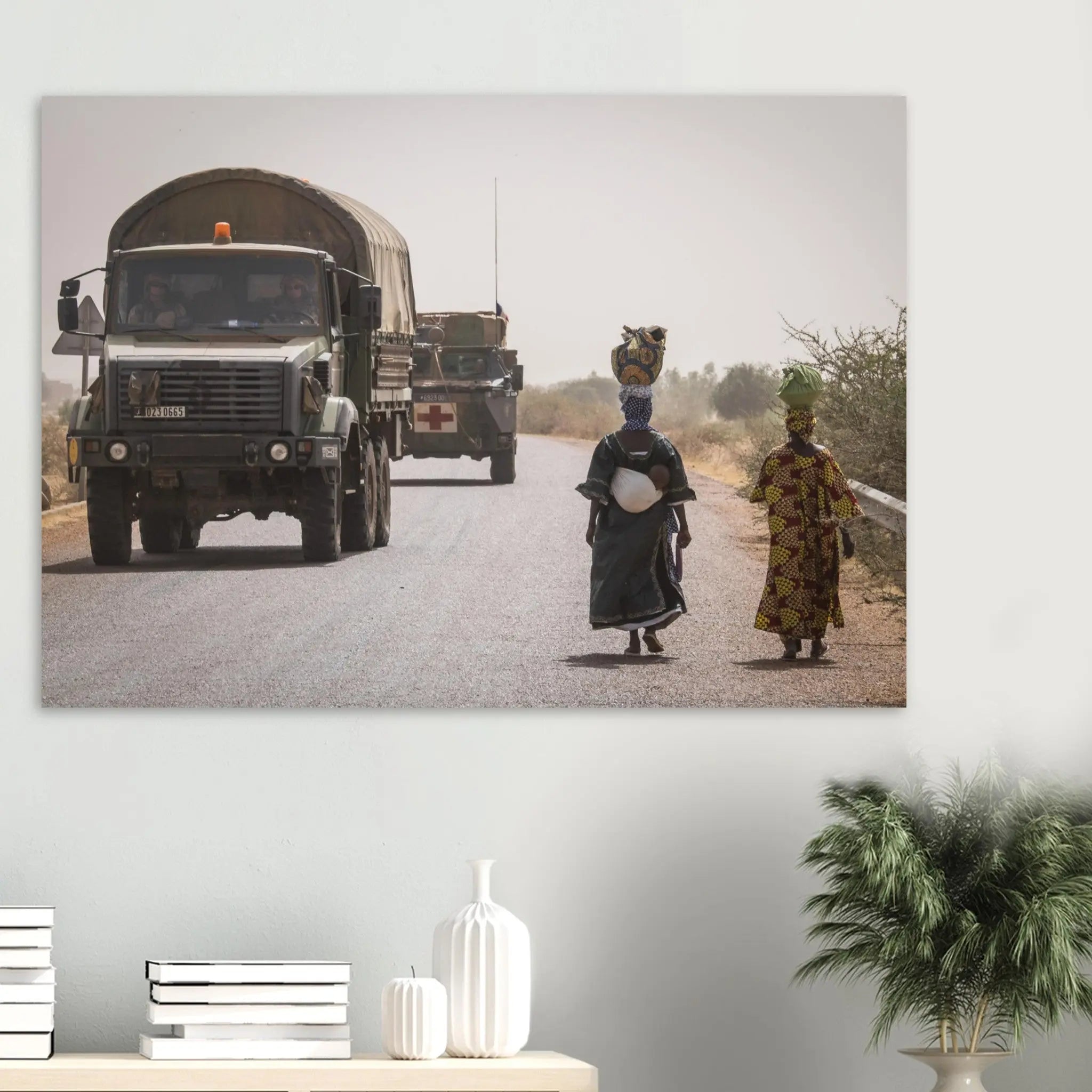 Poster Photo - Convoi au Sahel en pleine opération Barkhane defense-zone.com