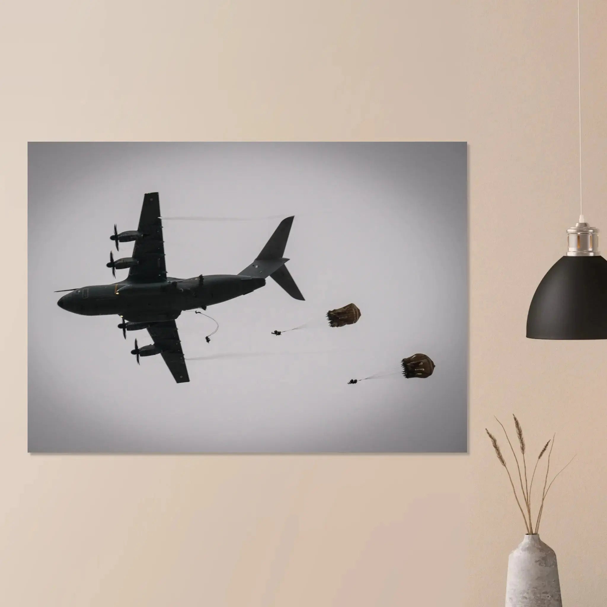 Poster Photo - Brigade parachutiste - saut depuis un Airbus A400M defense-zone.com